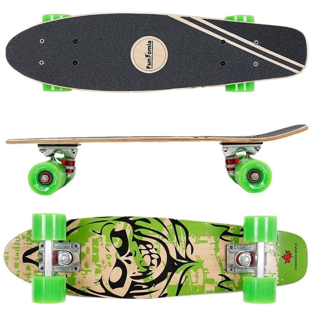 FunTomia Miniskateboard Mini-Board Skateboard mit Mach1 ABEC-9 Kugellager aus Ahornholz
