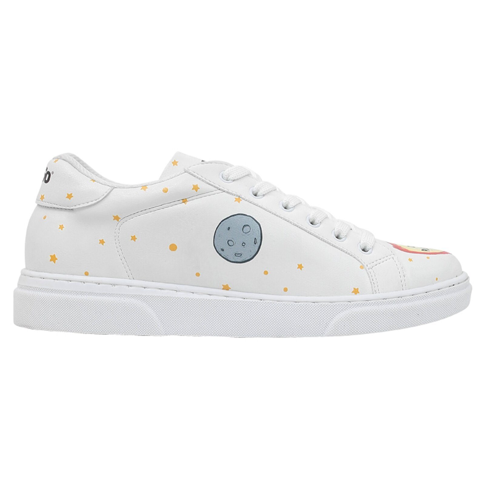 DOGO Ace Low-Top Sneaker Best Of Tweety And Sylvester Black Damen Sneaker Handgefertigt