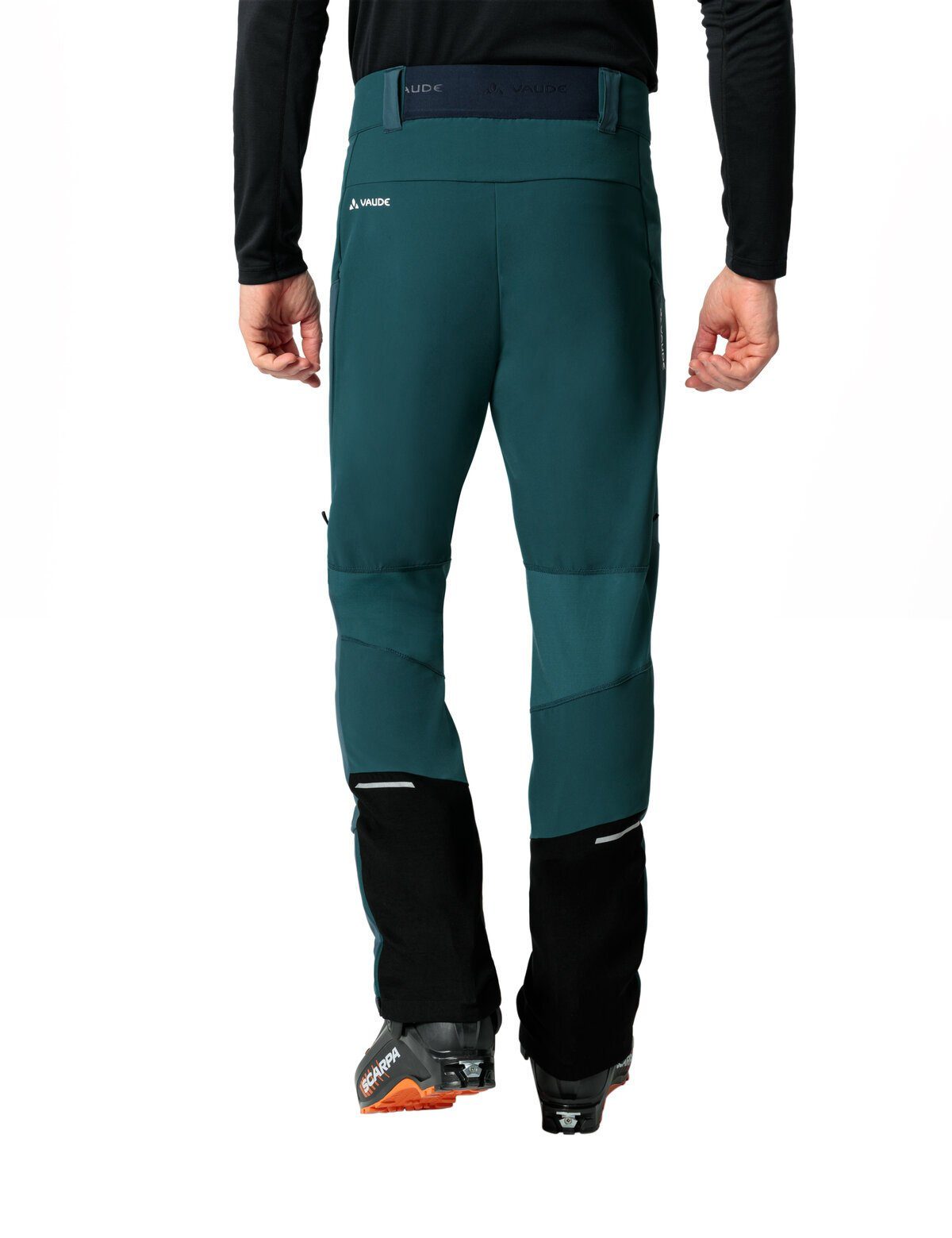 VAUDE Funktionshose Pants green (1-tlg) Men's IV Grüner Larice Knopf mallard