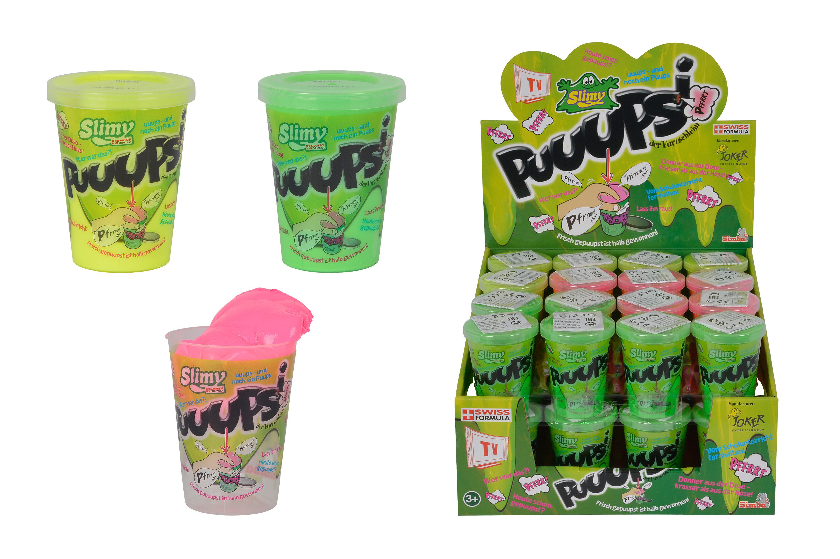 Spiel Schleim im Becher Puuupsi 3fach sortiert