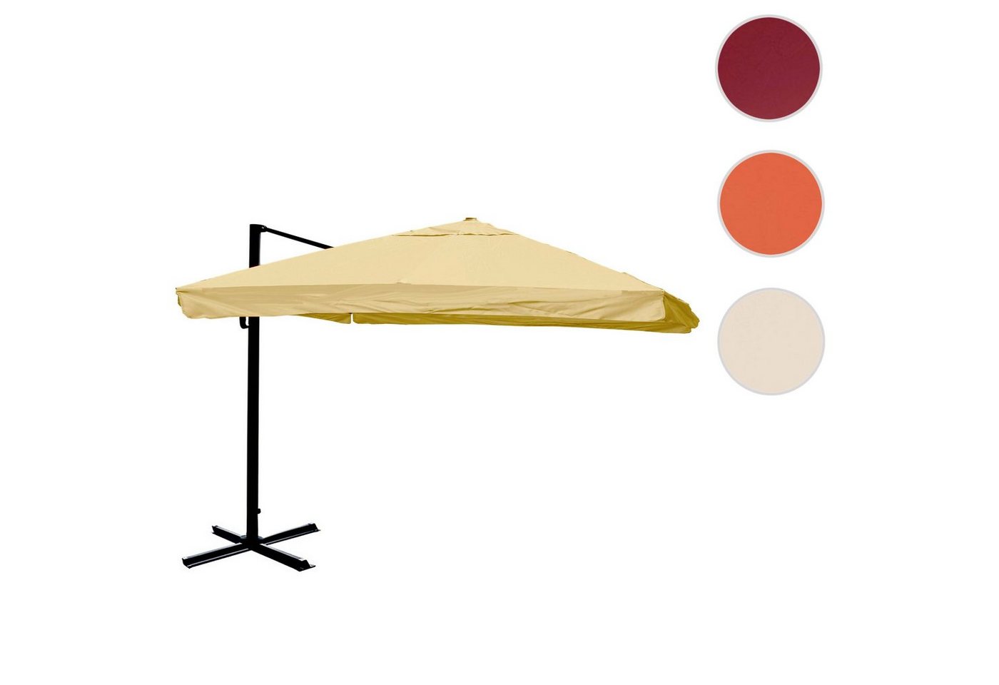 Thumbnail - MCW Ampelschirm MCW-A96-6, LxB: 300x400 cm, 5-facher Höhen-/ Neigungswinkelverstellung, Windwiderstandsklasse 2