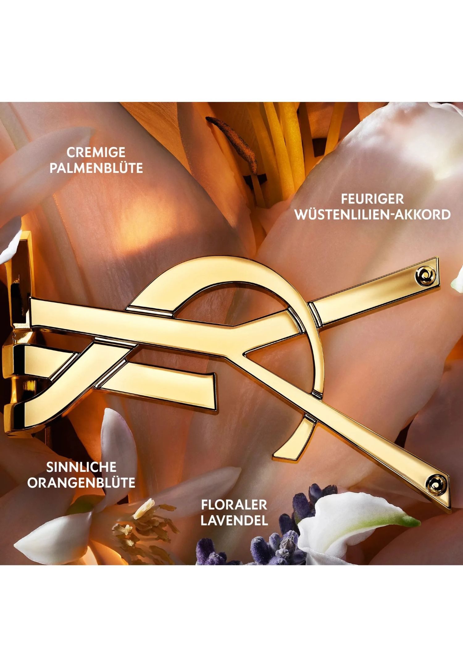 YVES SAINT LAURENT Eau de Parfum Libre Flowers & Flames, eleganter Couture-Flakon