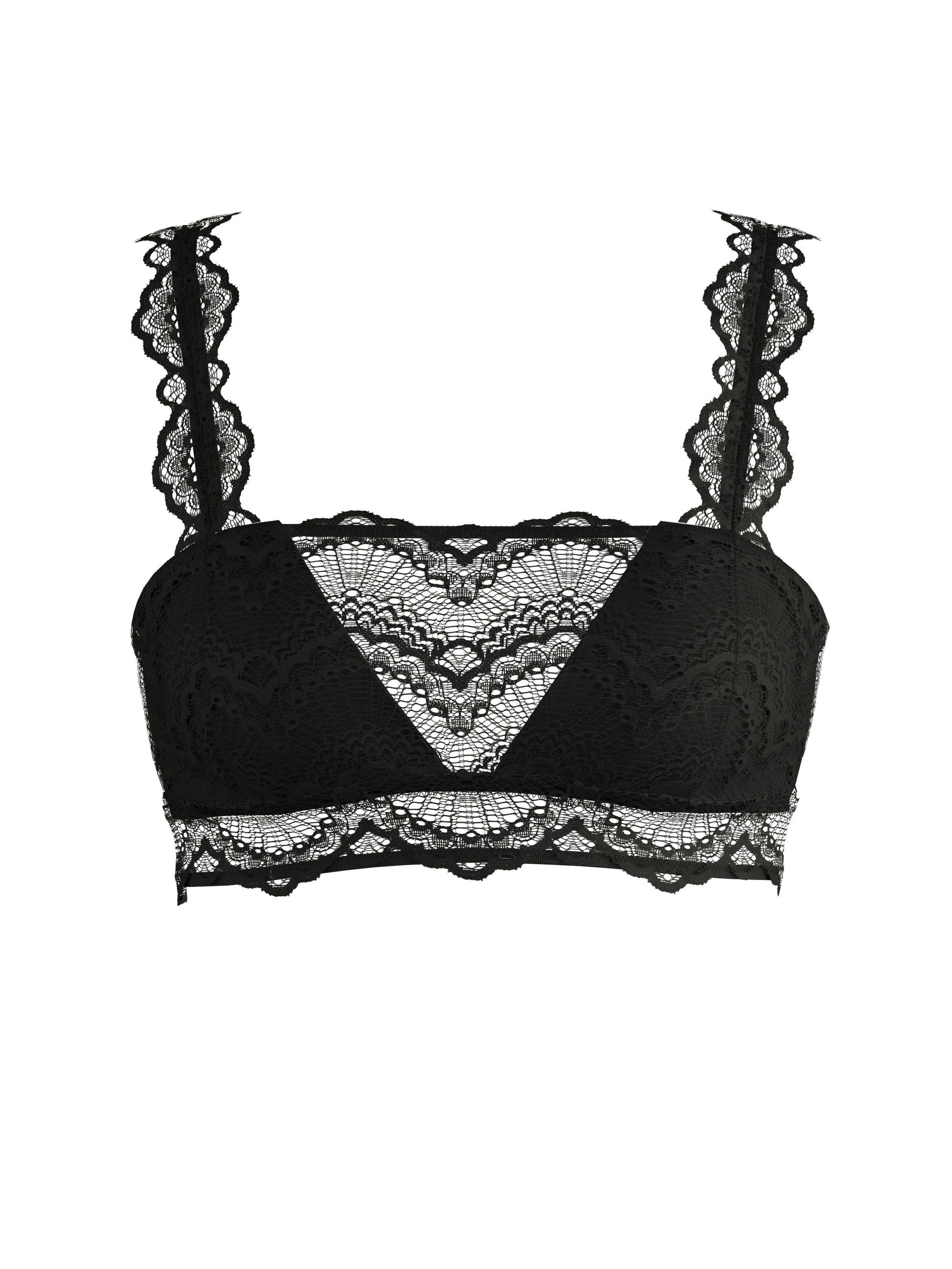 CALIDA Bustier Love Lace Damen (1-tlg) Seidig weich, temperaturausgleichend, feine Spitze