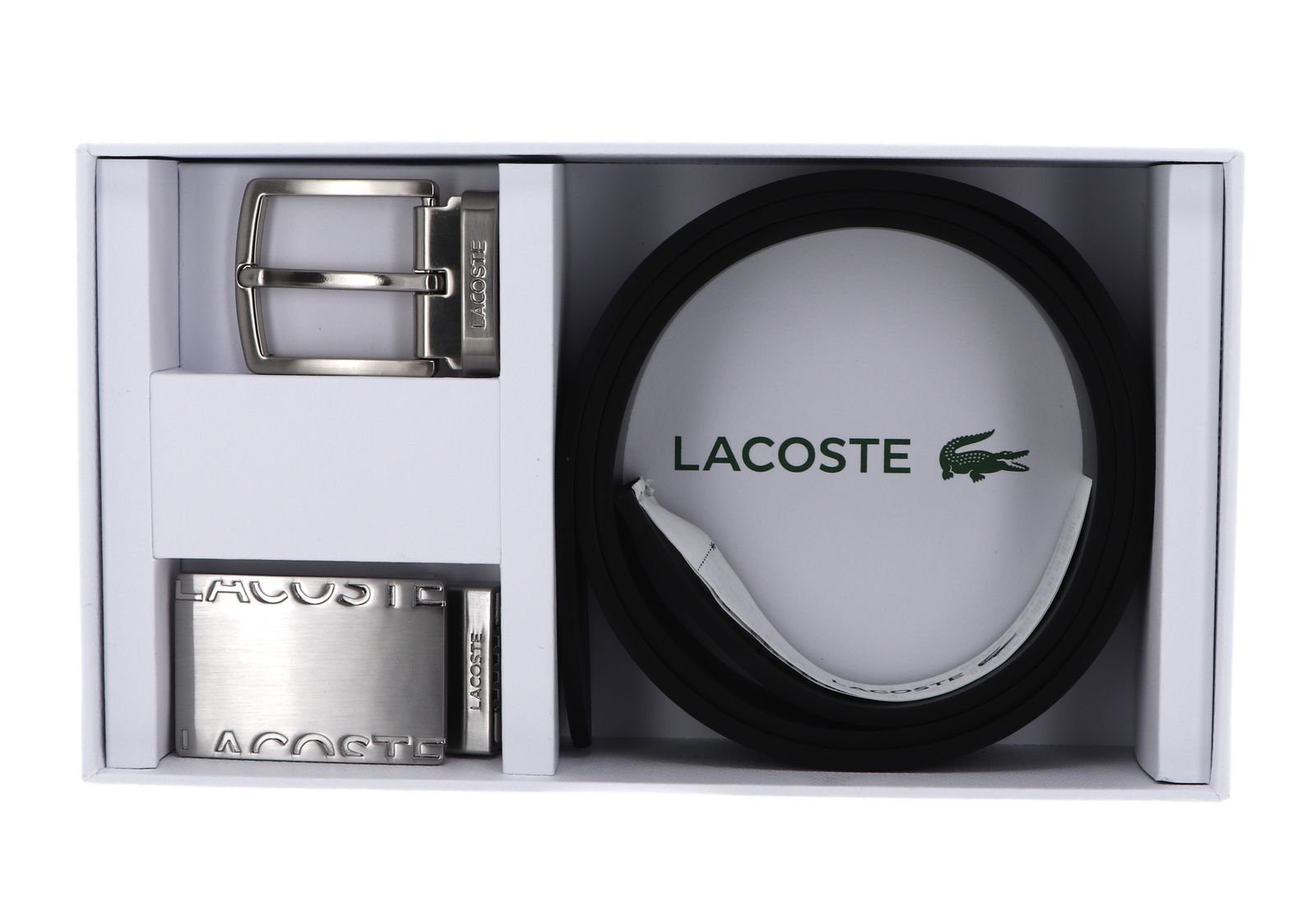 Gris Ledergürtel Noir Elegance Lacoste