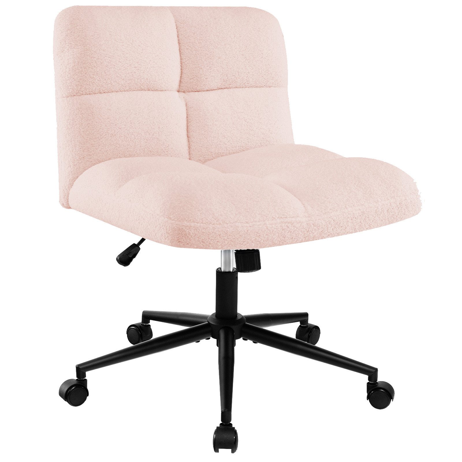 COSTWAY Bürostuhl, mit Rollen & Wippfunktion, drehbar, höhenverstellbar