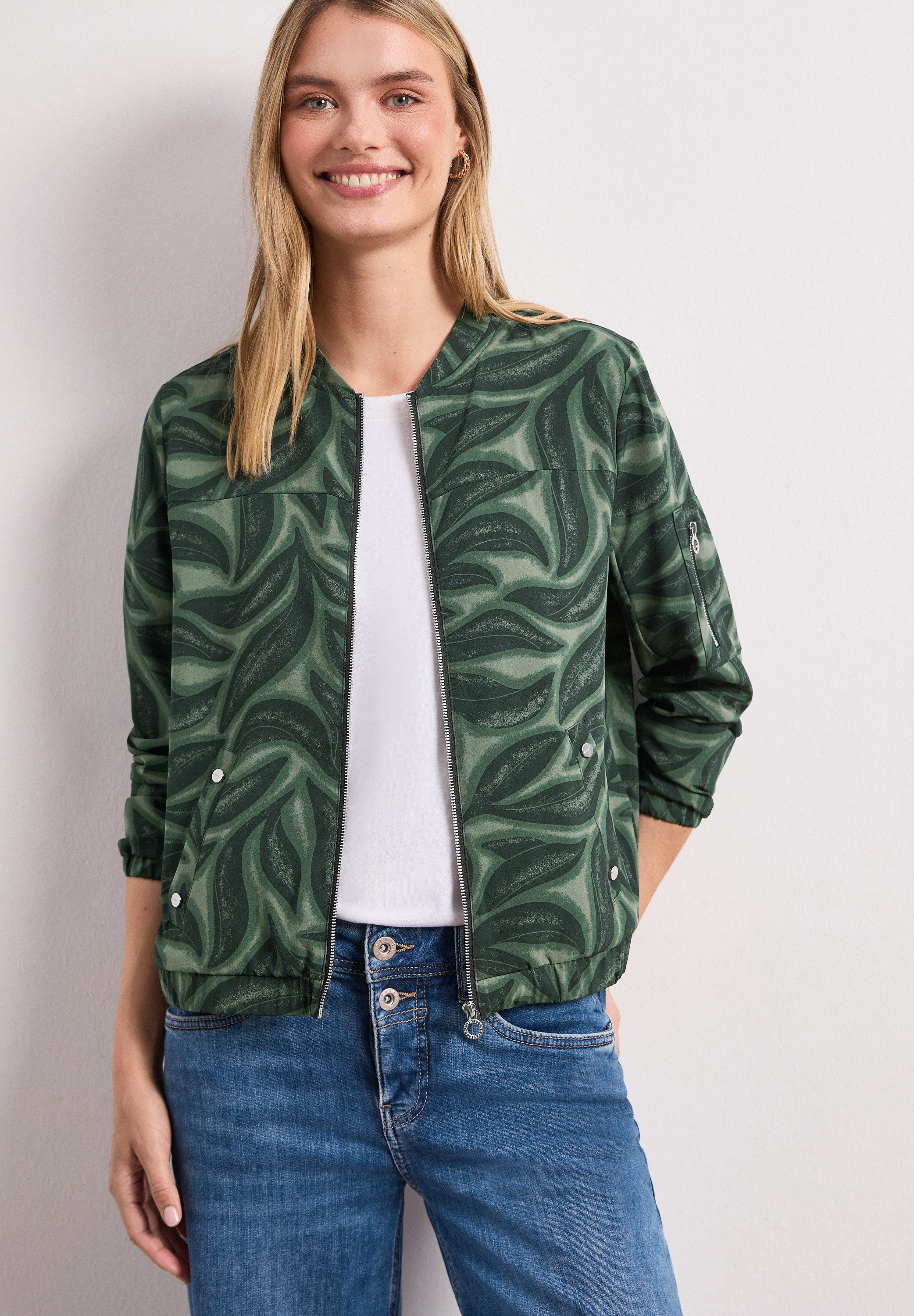 STREET ONE Blouson aus softem Materialmix
