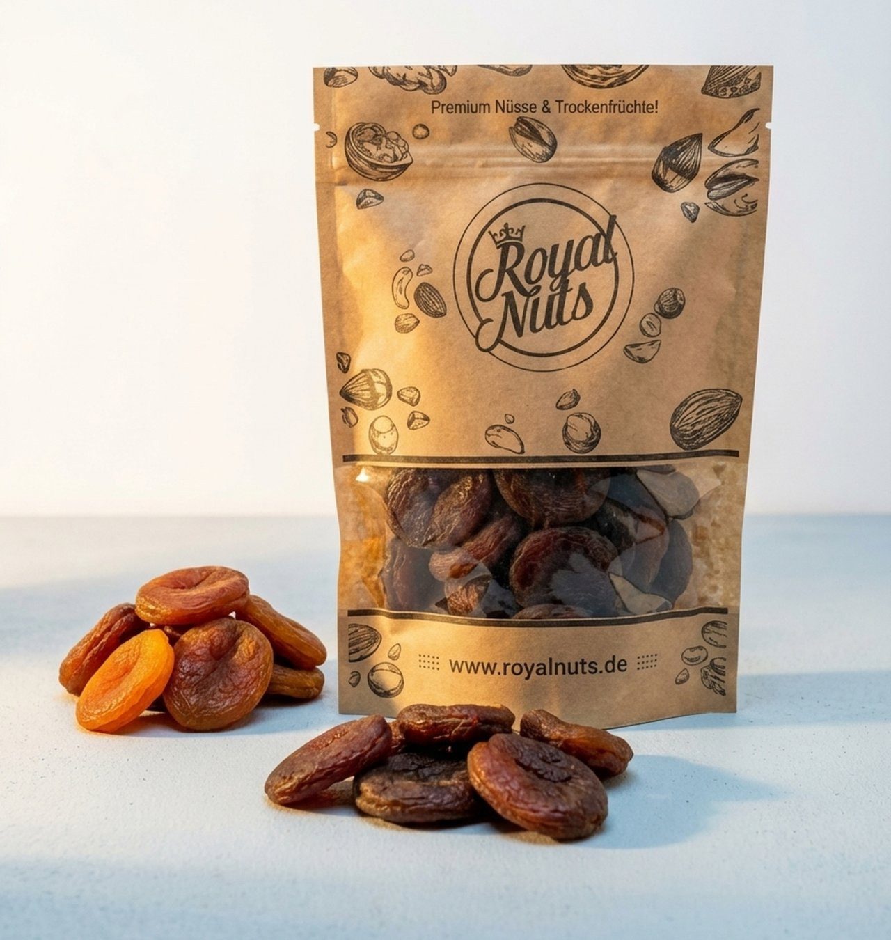 Royalnuts Genuss GmbH Trockenfrüchte 1000g Getrocknete Aprikosen - Natur, Royalnuts
