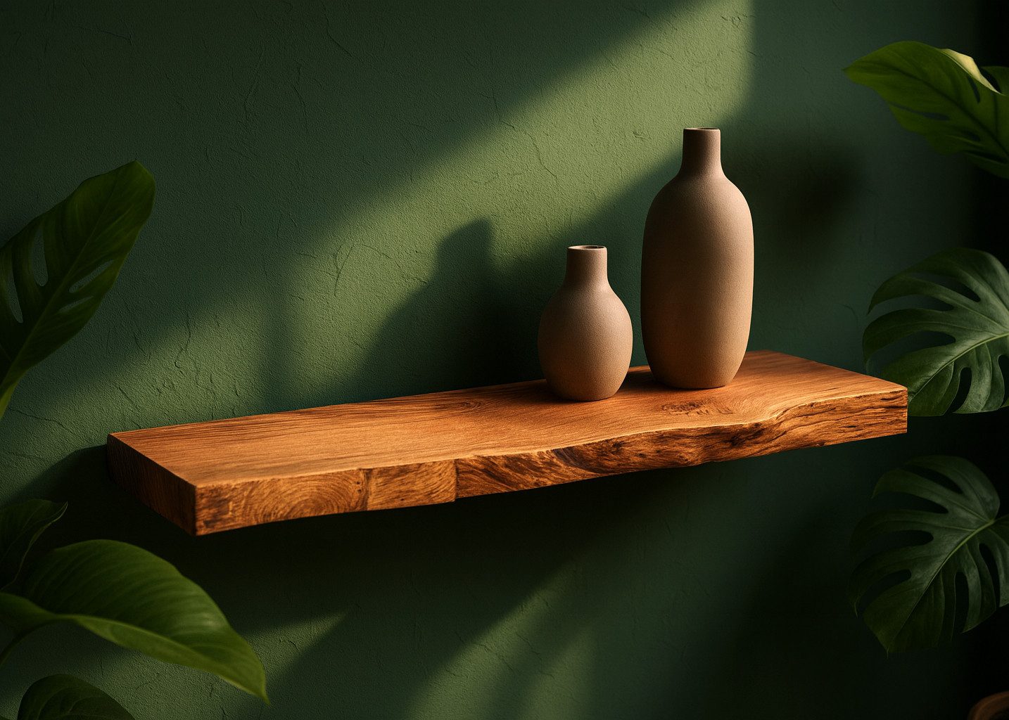 Living Oak Wandregal No. 03 - schwebendes Wandregal Regalbrett Holz Eiche m günstig online kaufen