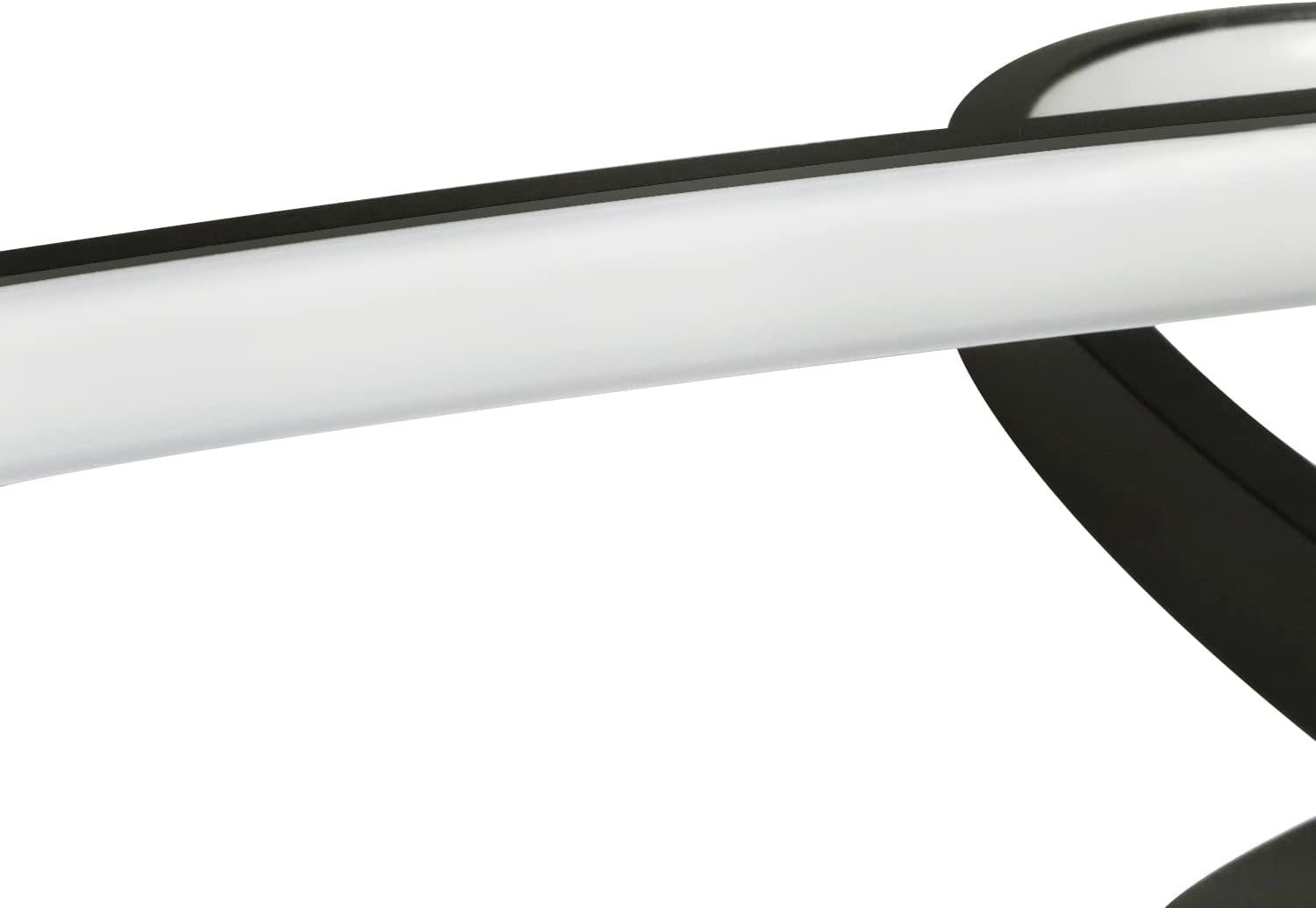 ZMH LED Deckenleuchte Dimmbar Deckenlampe Modern Weiß/Schwarz Wohnzimmerlam günstig online kaufen