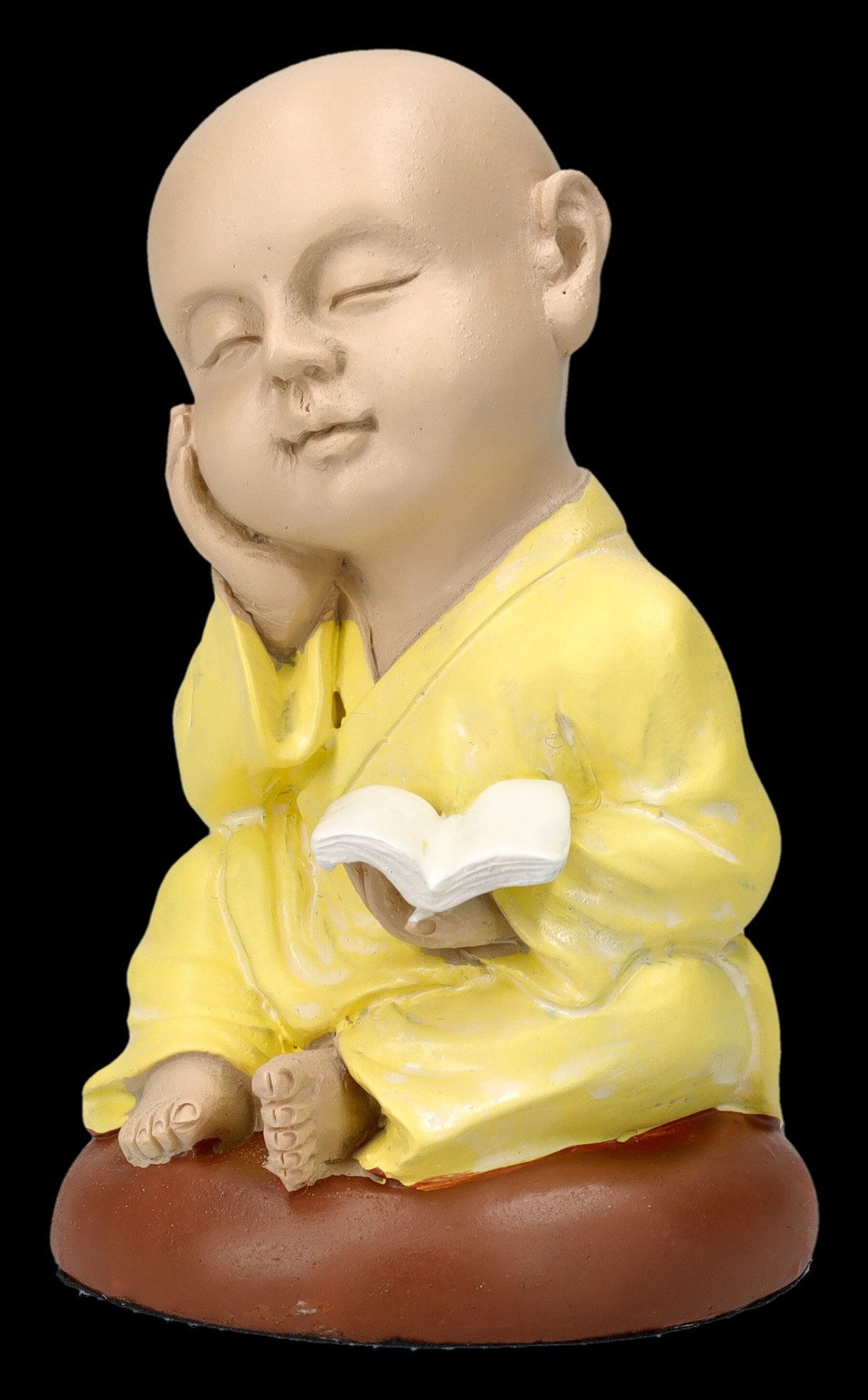 Figuren Shop GmbH Dekofigur Buddha Mönch Figur - Nachdenklich - Mythologie Buddhismus Dekofigur