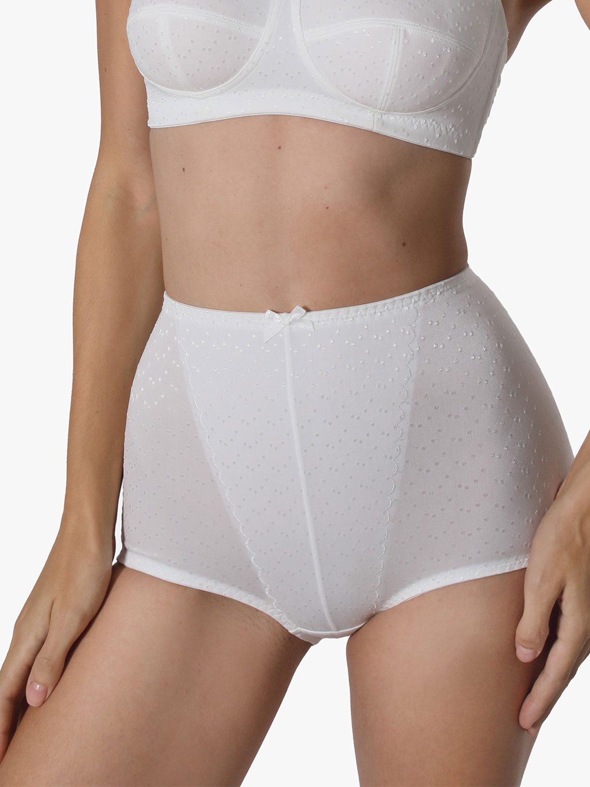 Sassa Miederhose Miederslip DOT JACQUARD (Stück, 1-St) Zwickel