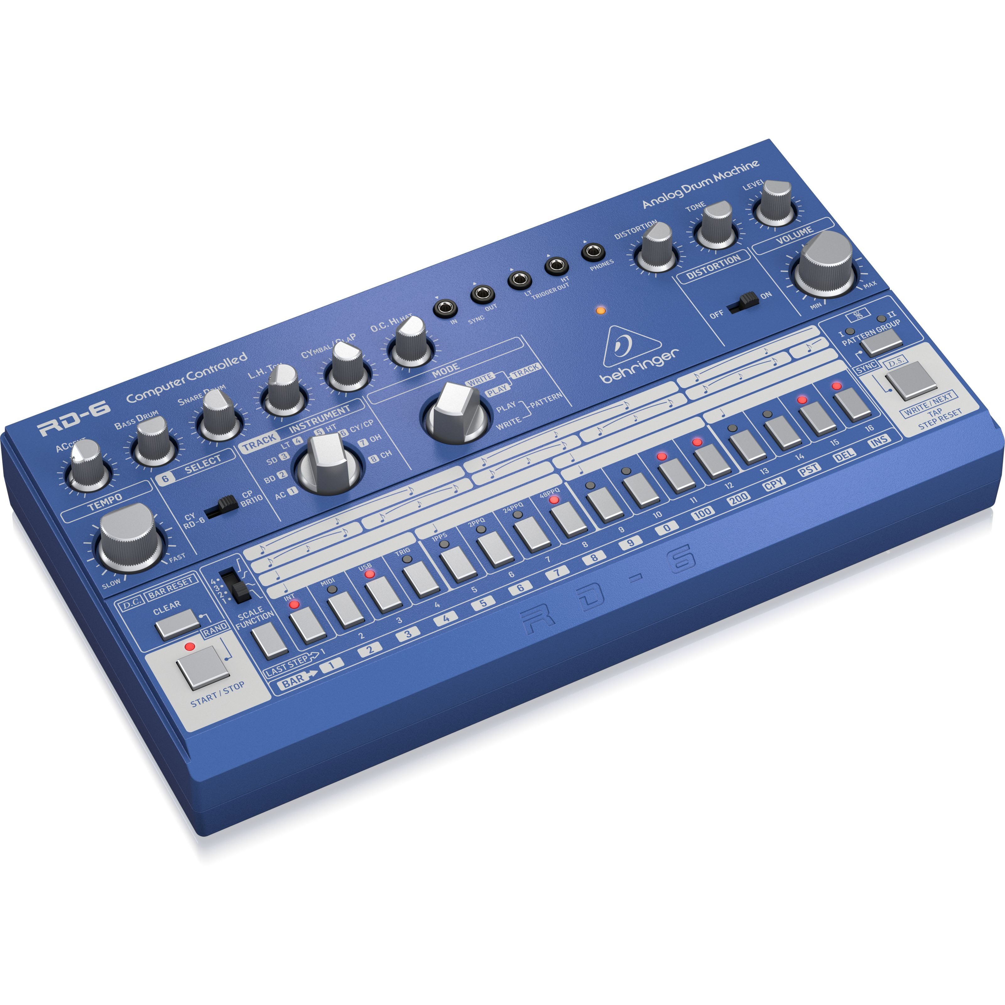 Behringer Synthesizer (Groove-Tools, Drumcomputer), RD-6 BU Rhythm Designer - Drum Machine