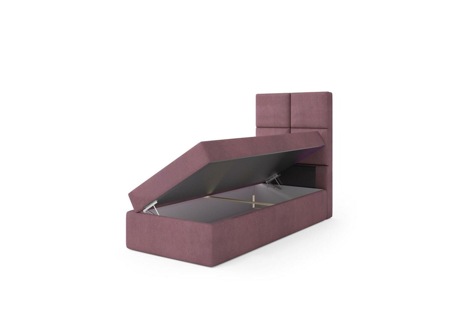 (Bett) Luxus Boxspringbett Rosa Ehe JVmoebel Bett Design Modern Polster Betten