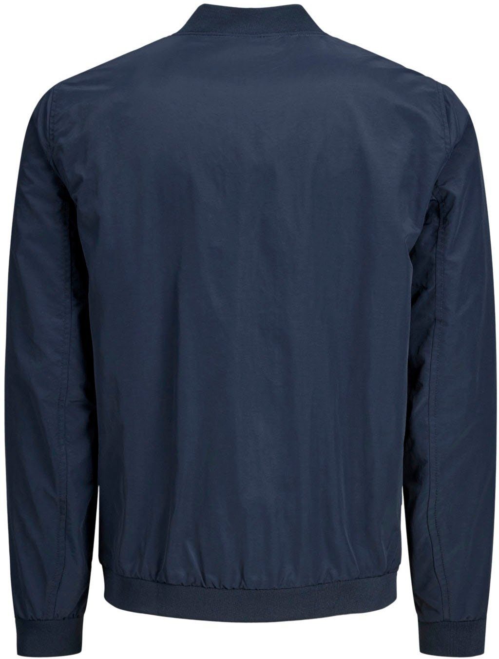 Jack & Jones Blouson JJERUSH mit Stehkragen und Reißverschlusstaschen unifarben, modisch, regular fit, Polyester