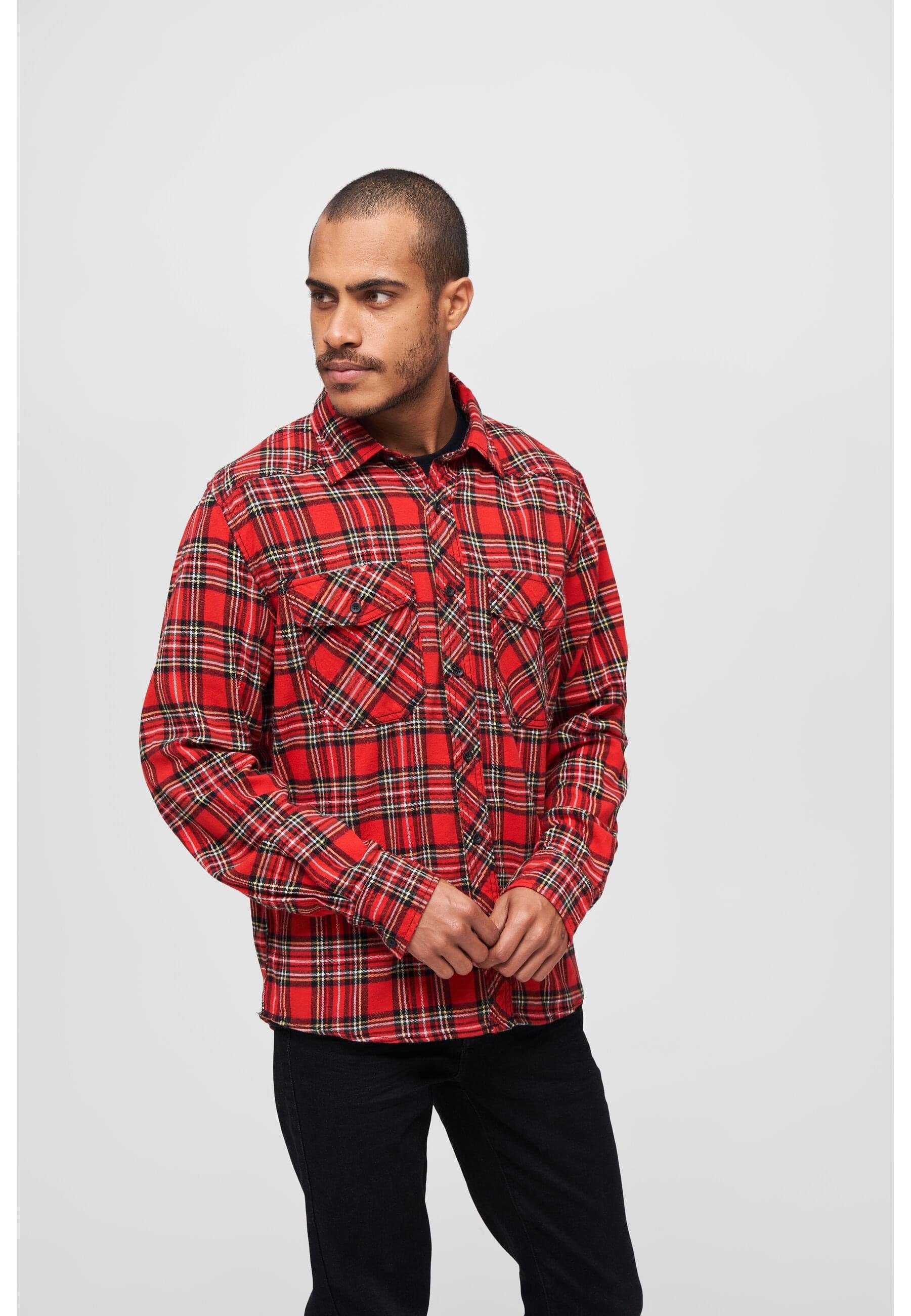 (1-tlg) Shirt Checked Langarmhemd Herren tartan Brandit