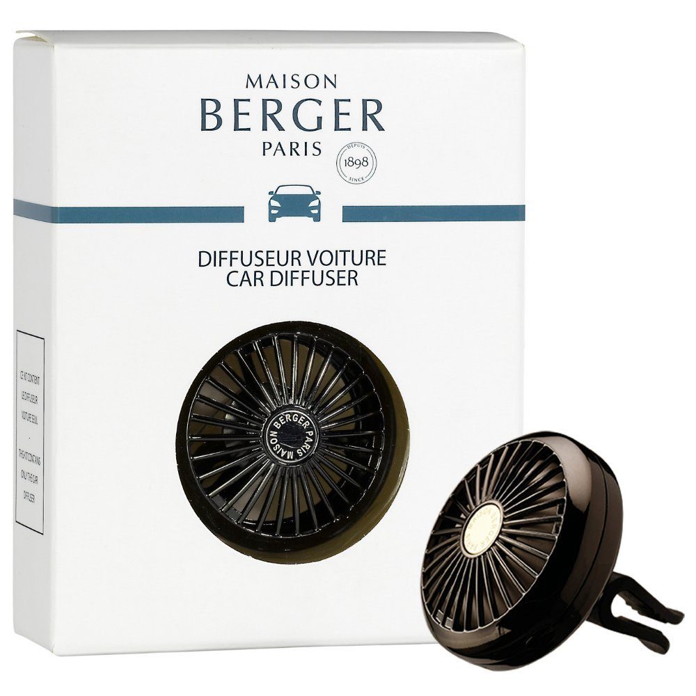 MAISON BERGER PARIS Diffuser Autoduft Diffuser ohne Duftkeramik, Der  Diffuser verfügt über einen multidirektionalen Clip, der sich leicht an den  Lüftungsschlitzen befestigen lässt., Vielfalt: - über 20 Düfte zur Auswahl,  Keramikrefills nicht