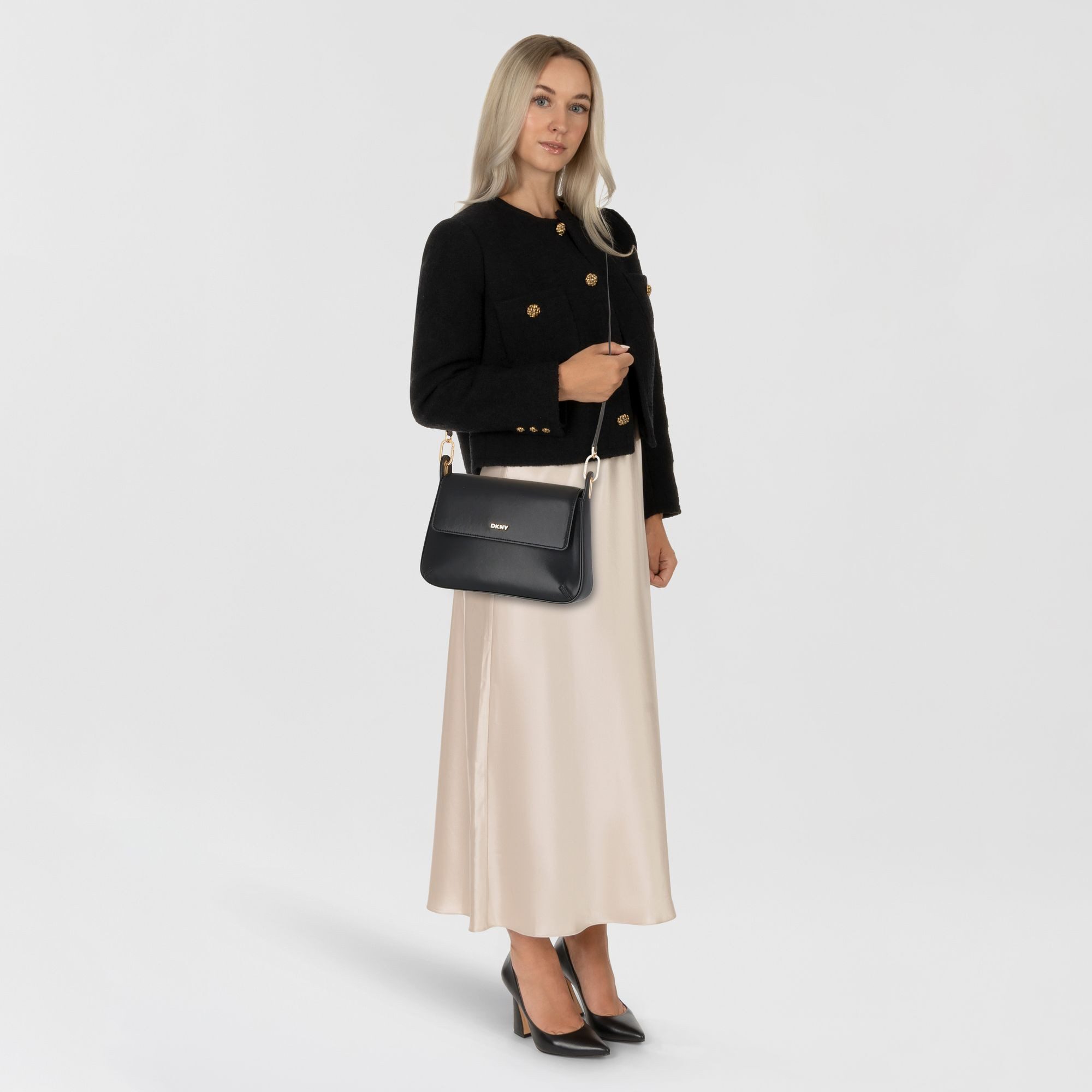 DKNY Schultertasche Belen, Leder günstig online kaufen