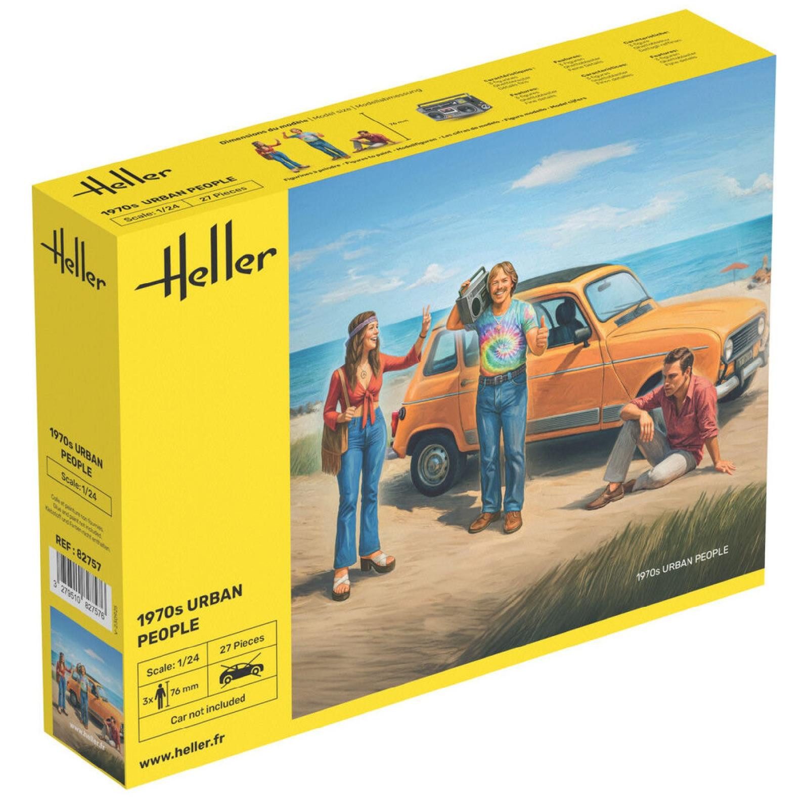 Heller Modellbausatz 1970s Urban People / 1:24