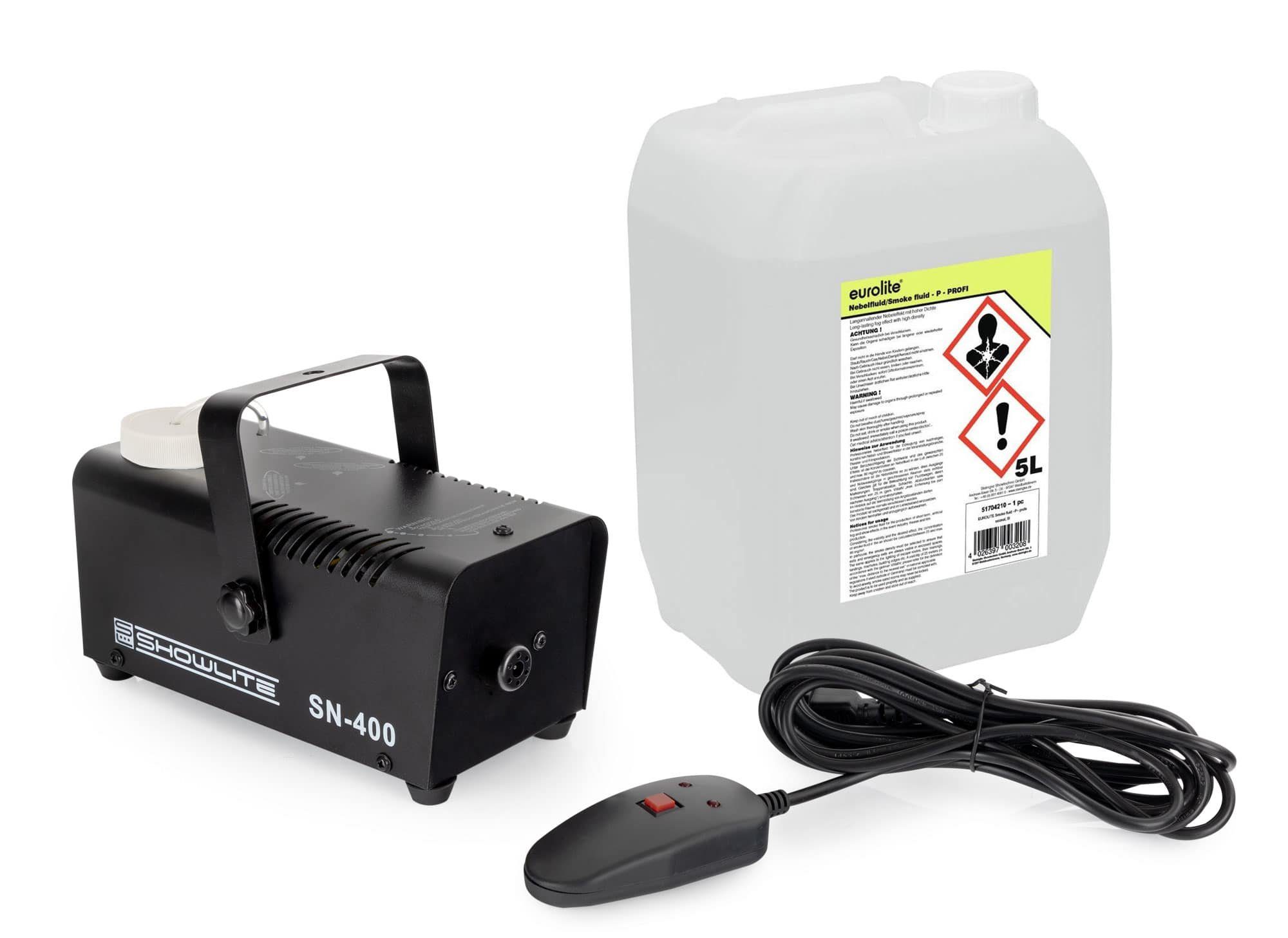 Discolicht SN-400 Nebelmaschine mit 5 Liter Fluid