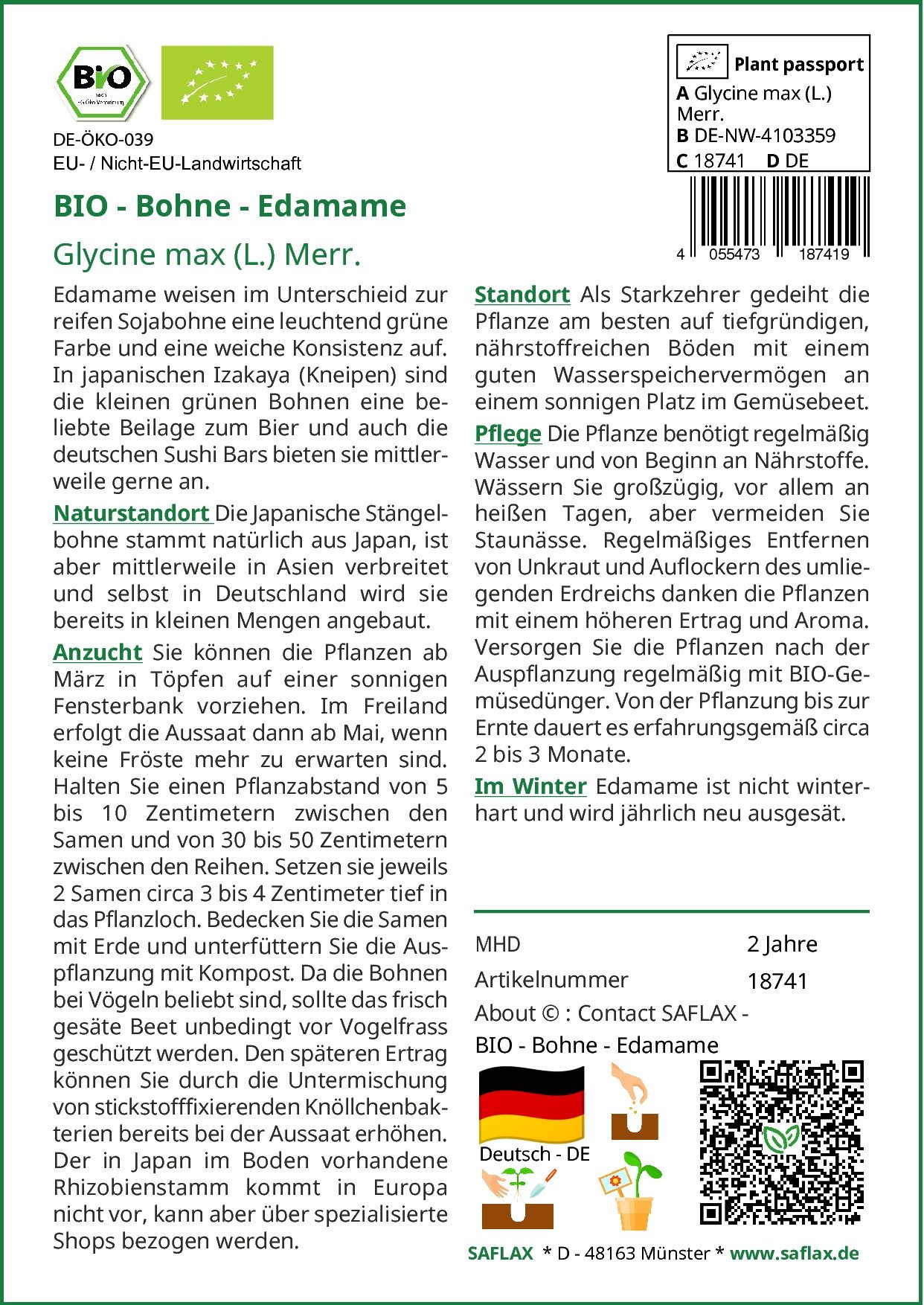 SAFLAX Gemüsesamen SAFLAX - Samen - günstig online kaufen