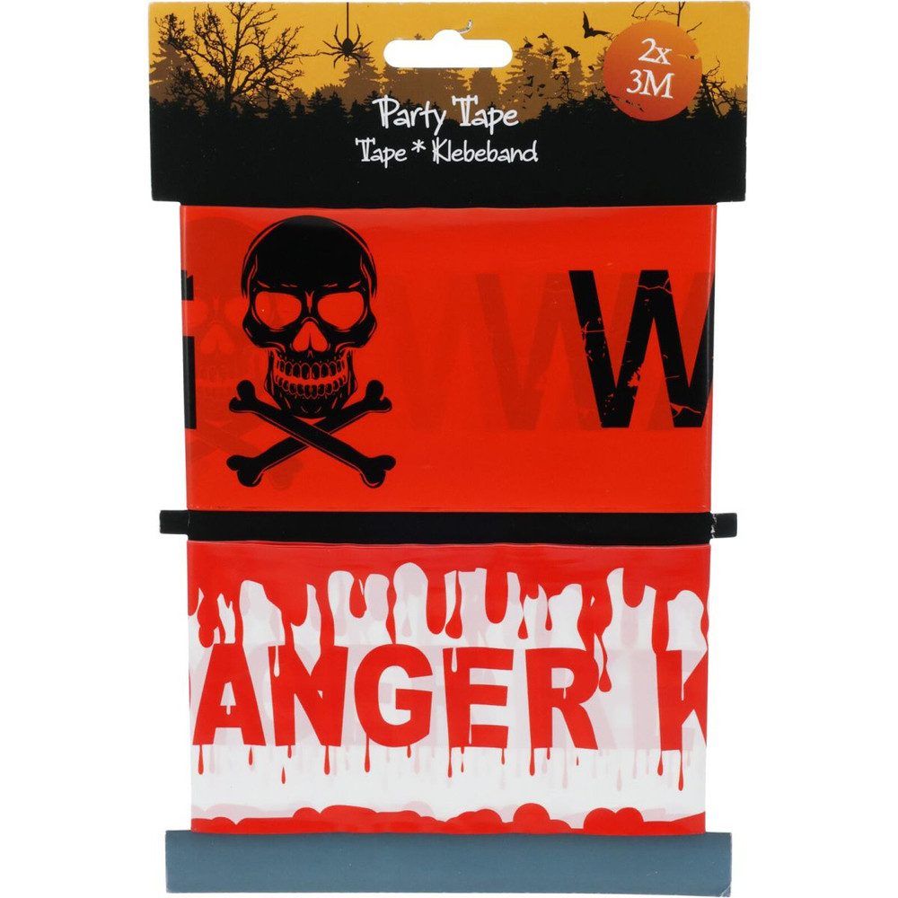 Free & Easy Dekofigur Absperrband - Halloween - 2 x ca. 3 m - 2er Set