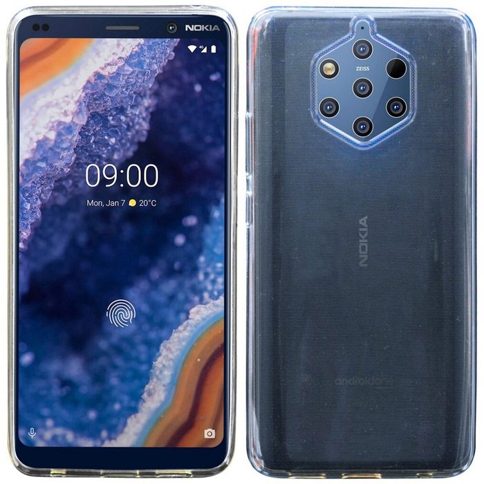 cofi1453 Handyhülle Silikon Hülle Basic für Nokia 9 PureView Case Cover Schutzhülle Bumper