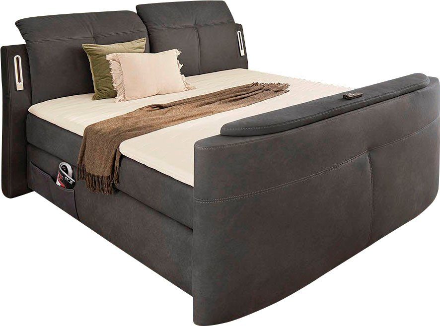 Jockenhöfer Gruppe Boxspringbett "Movie Star", mit versenkbarem TV-Lift, Fe günstig online kaufen