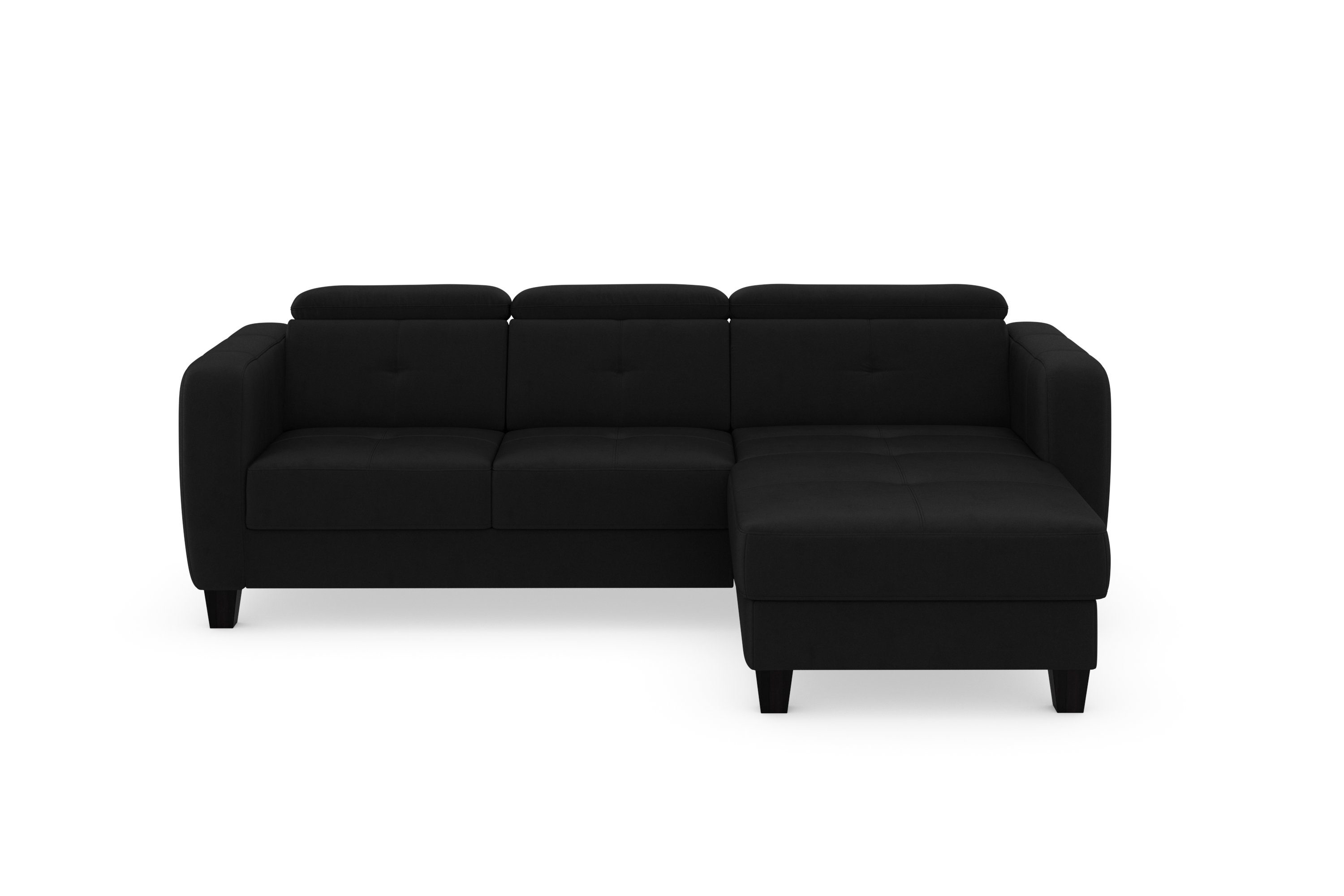 Ecksofa mit Bettfunktion wahlweise inklusive und Federkern, sit&more Belluci, Bettkasten