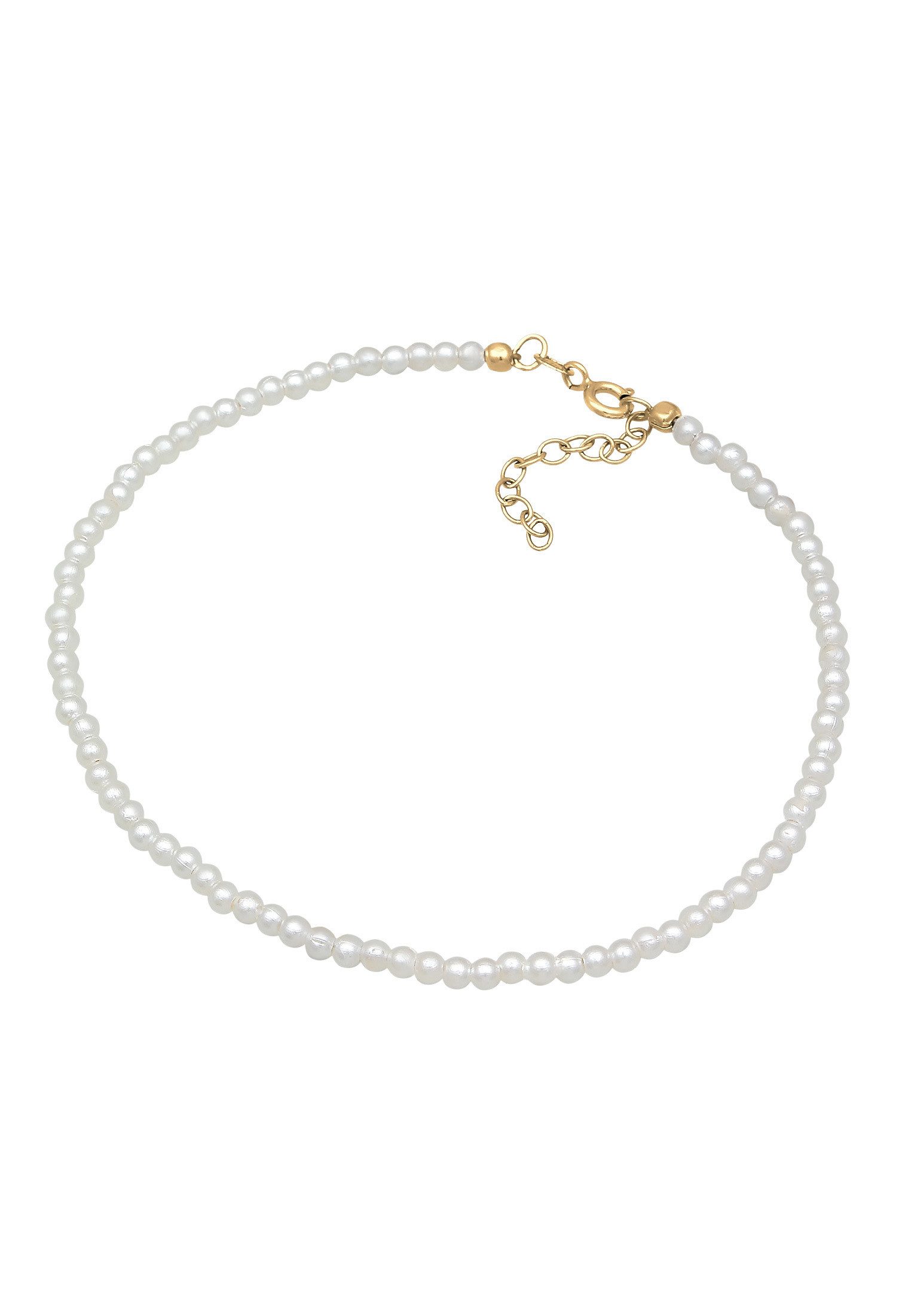 Elli Fußkette Perlen Synthetisch Klassik Basic günstig online kaufen