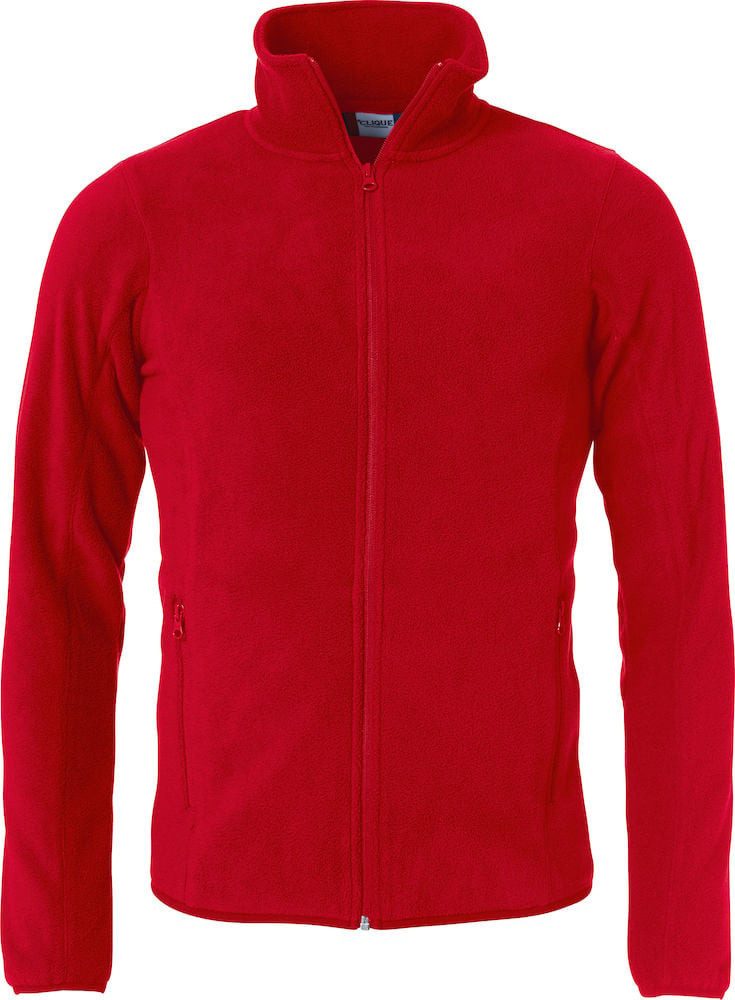 Fleecejacke Basic Polar - mit Stehkragen - rot - Herren