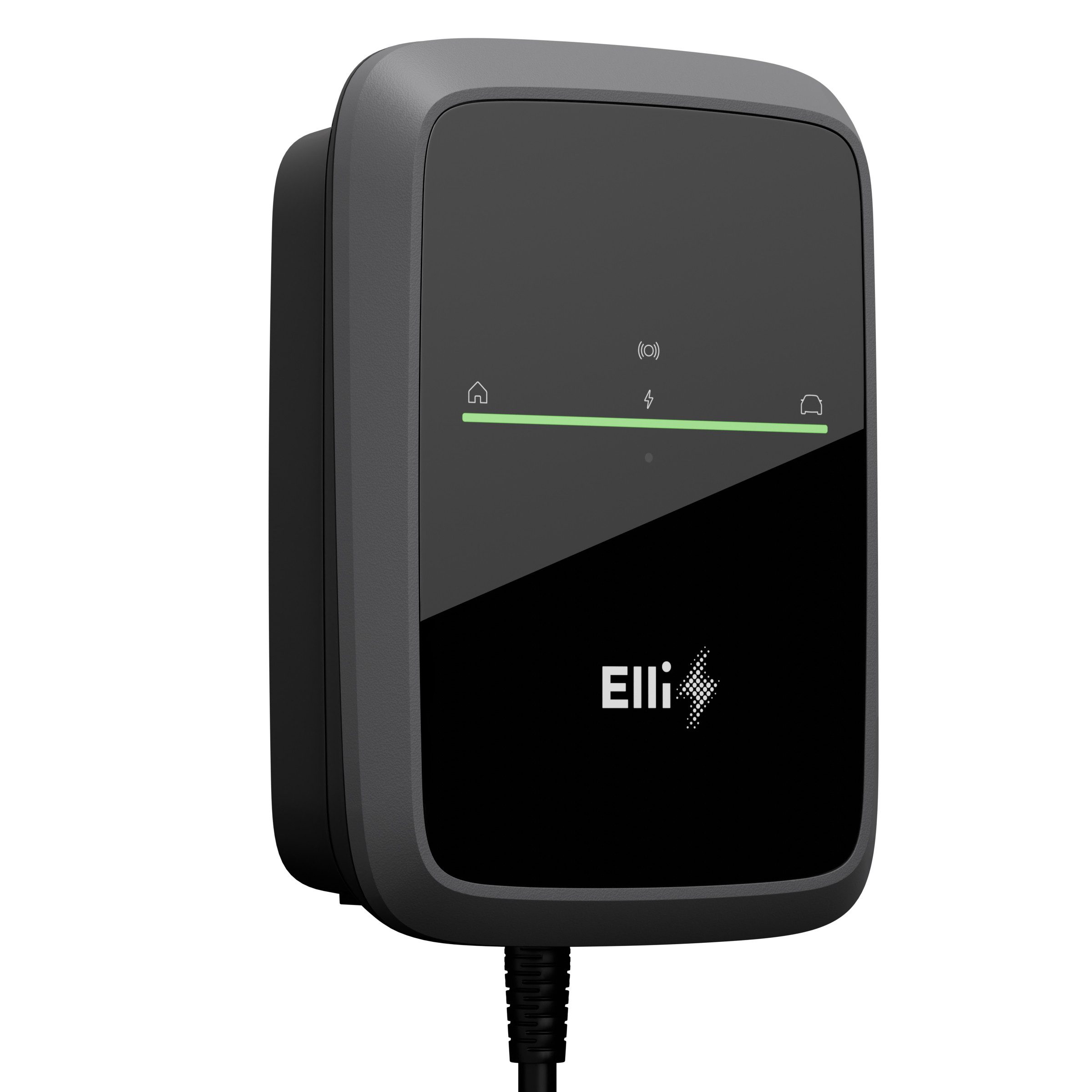 Elli - A Brand of the Volkswagen Group Elektroauto-Ladestation Elli Charger Pro 2, stationär 22kW / 32A, 3-phasig, Wallbox mit 7,5m Kabel, 22KW, MID, PV-Laden, RFID, App, WLAN, LTE