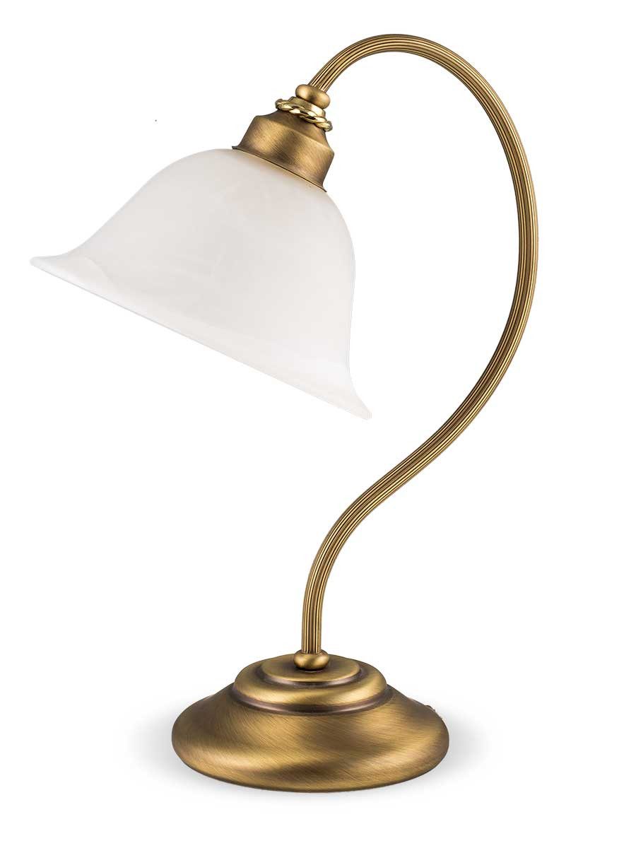 Helios Leuchten Tischleuchte klassisch retro Jugendstil-Design, für Wohnzimmer Nachttisch Schreibtisch, deutsches Manufakturprodukt