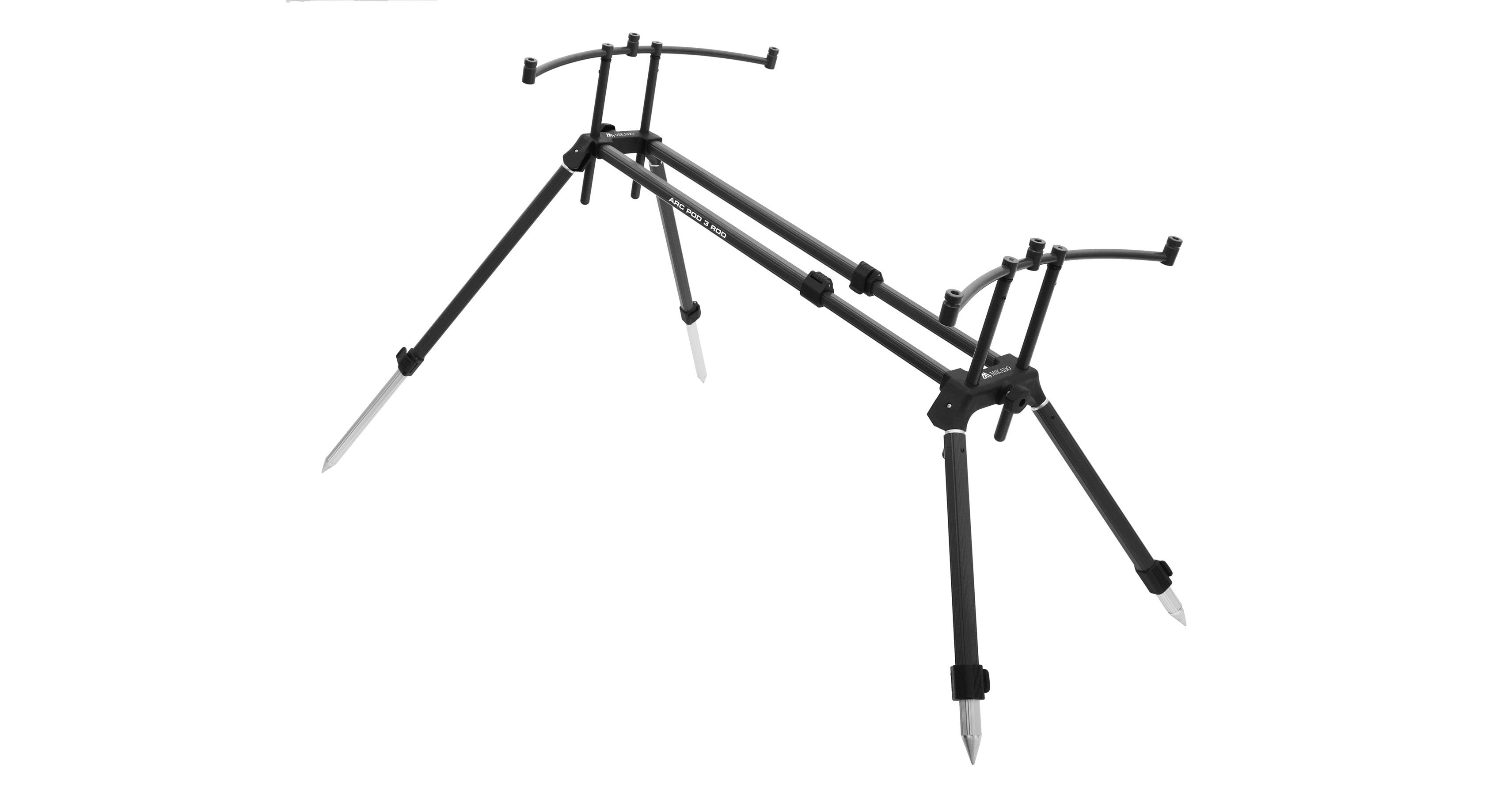 MIKADO Total Fishing Bissanzeiger Rod Pod Bissanzeiger Funk Set + Hänger + Adapter + Rutenauflagen, (11-St), Komplett Set zum sofortigem Angeln