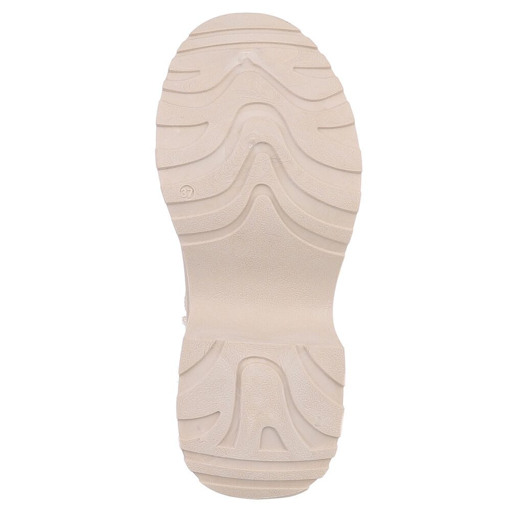 Ital-Design Plattform Ankle Boots für Damen – Stilvoll & Bequem Snowboots (90503058) Blockabsatz Stiefeletten in Beige
