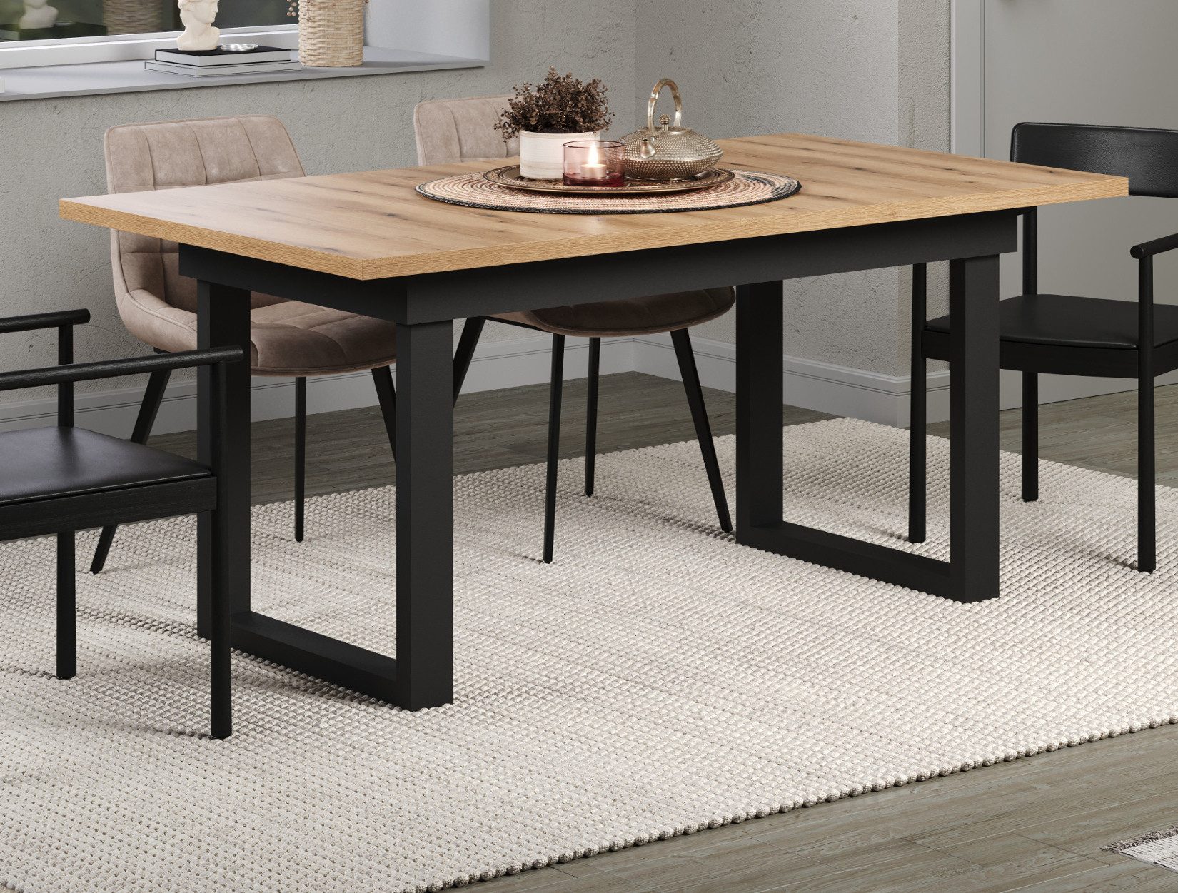 Furn.Design Esstisch Syncro (in Evoke Eiche günstig online kaufen