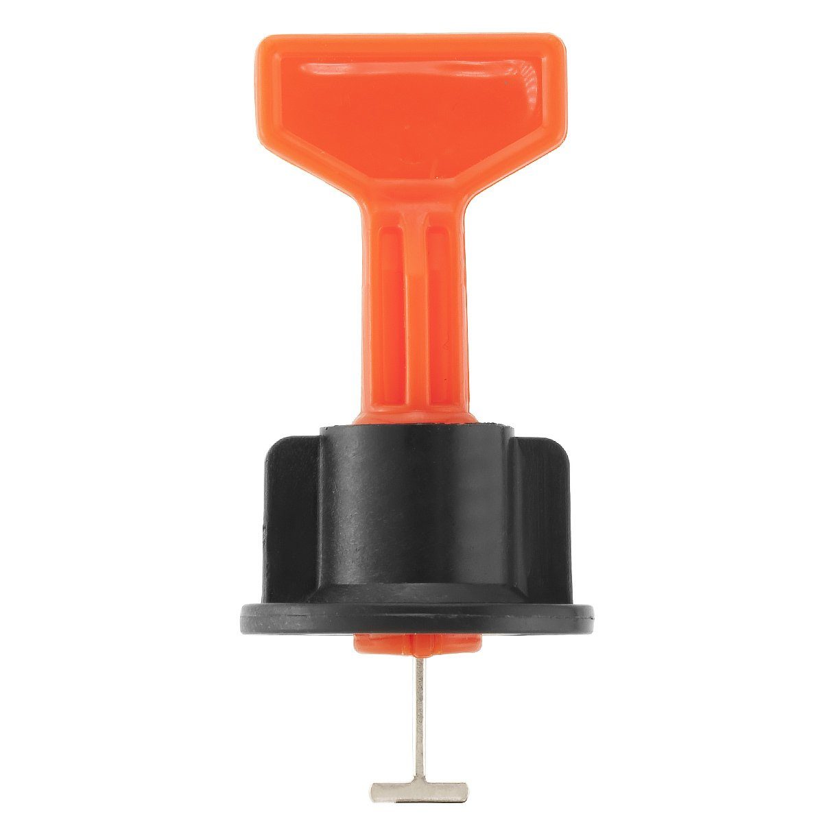 MidGard Fliesenkreuz Mehrweg Nivelliersystem Fliesen-Verlegehilfe Nivelierset für Profie (50-St) für Wand- und Bodenfliesen inkl. 2 Schlüssel aus Stahl & Kunststoff