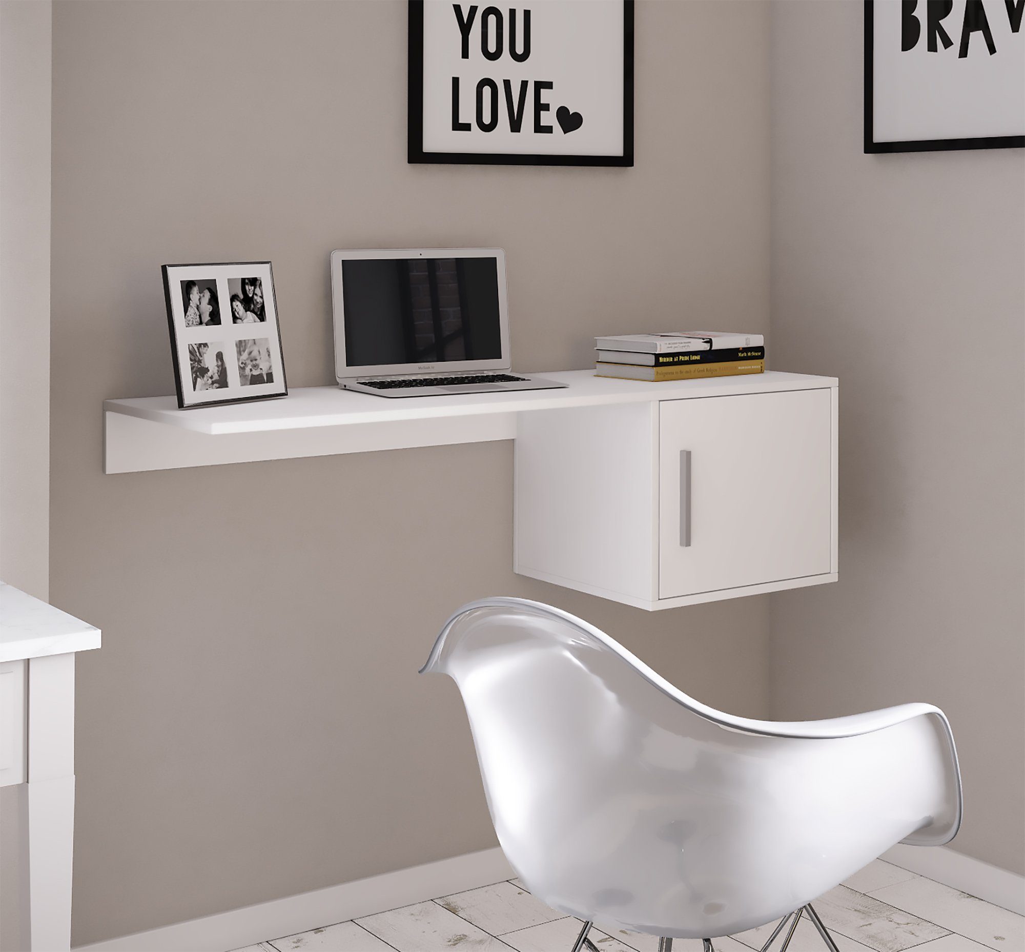 VCM Schreibtisch »Holz Büromöbel Wandschreibtisch Homis« online kaufen |  OTTO