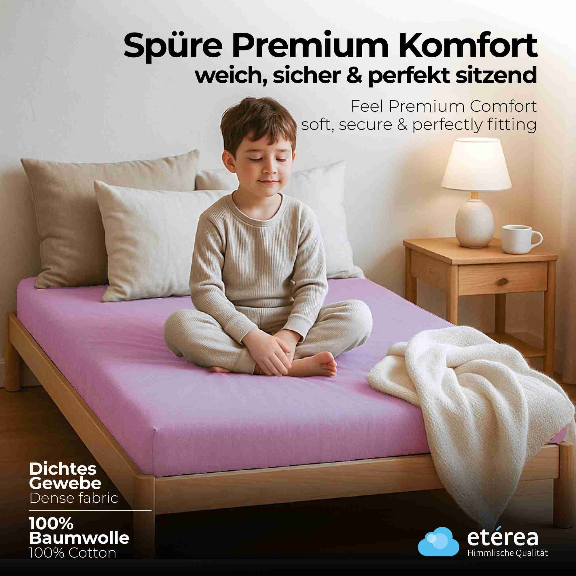 etérea Himmlische Qualität Spannbettlaken etérea Comfort Jersey Spannbettla günstig online kaufen