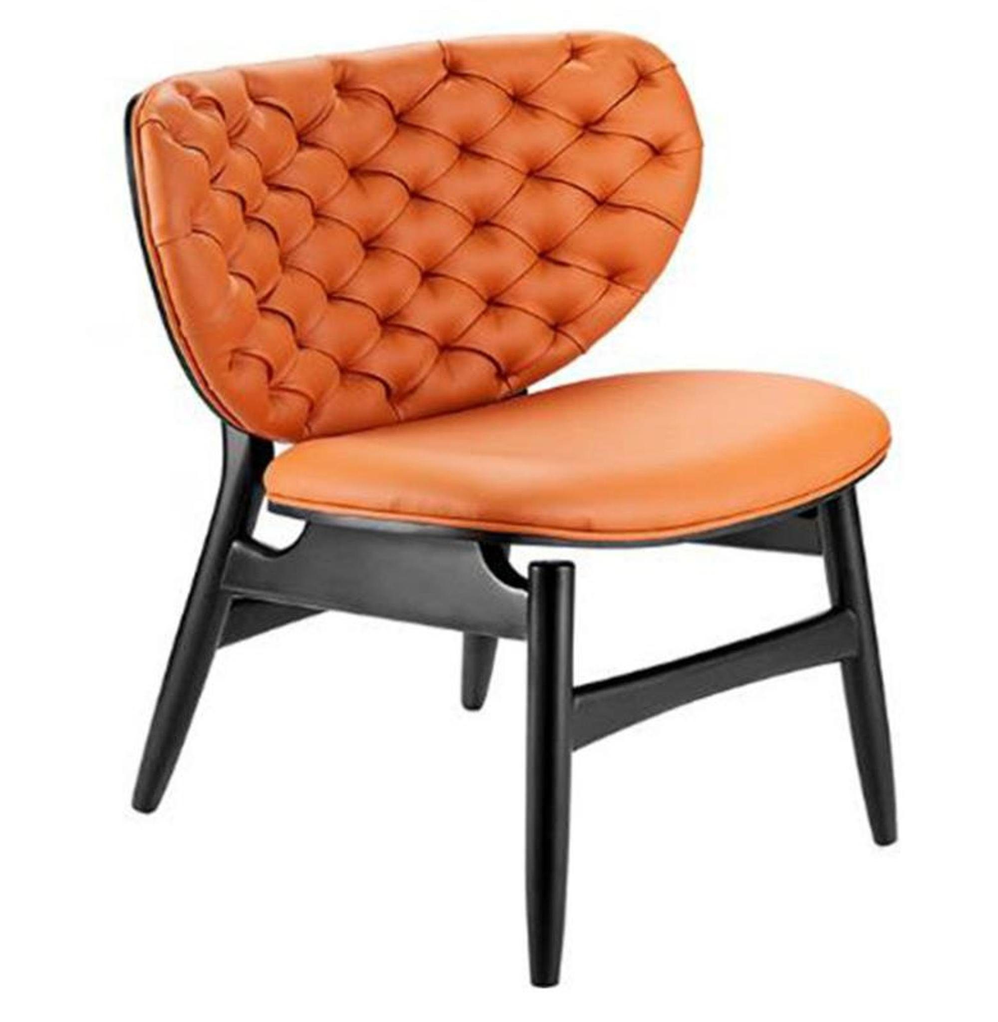 JVmoebel Sessel Wohnzimmer Einsitzer Sofa Couch Lounge Club Hotel Sessel Luxus Sessel Orange