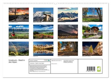 CALVENDO Wandkalender Innsbruck - Stadt in den AlpenAT-Version (Premium, hochwertiger DIN A2 Wandkalender 2023, Kunstdruck in Hochglanz)