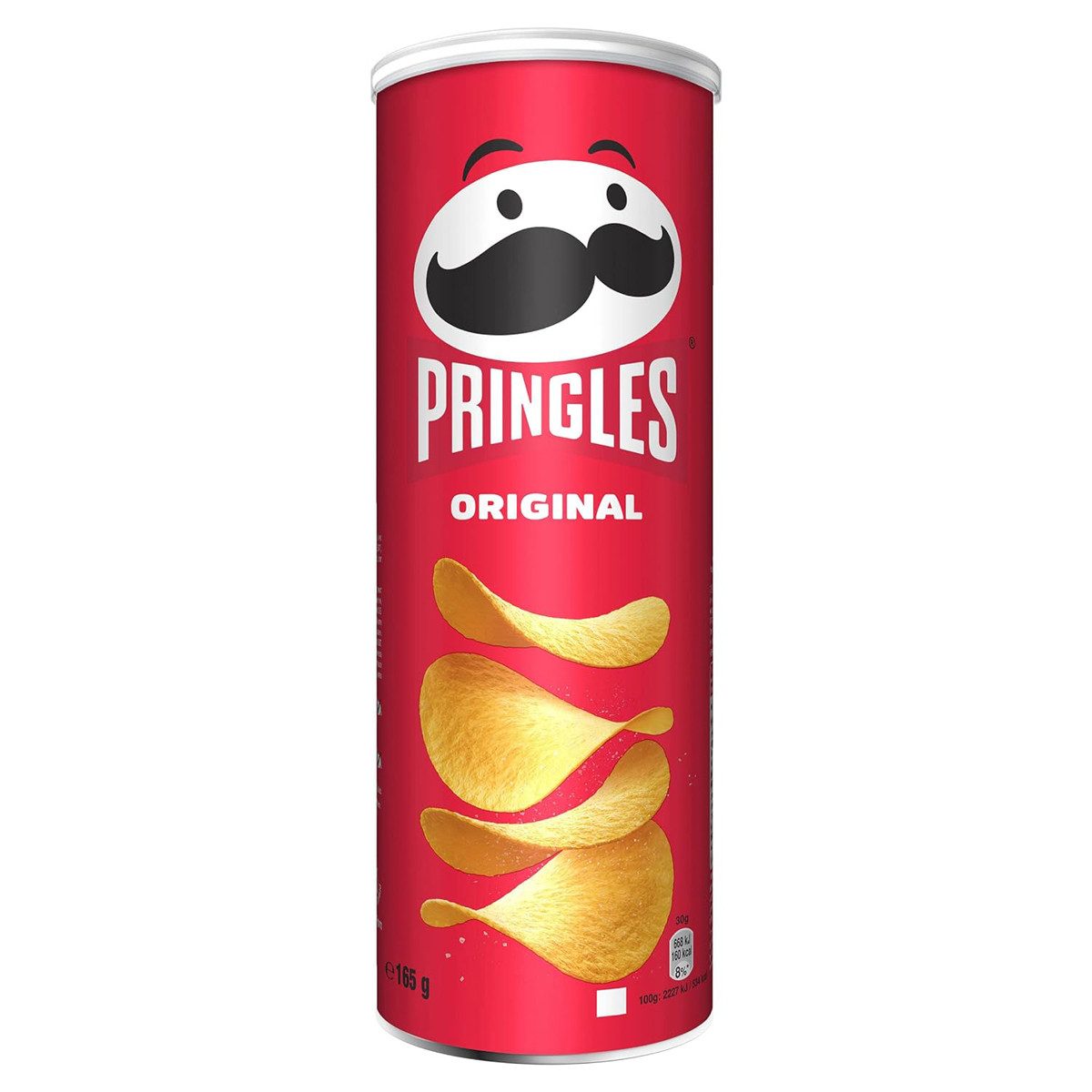 Pringles Knabberei, Pringles Original gesalzene Stapelchips dezent würziger Geschmack 165g