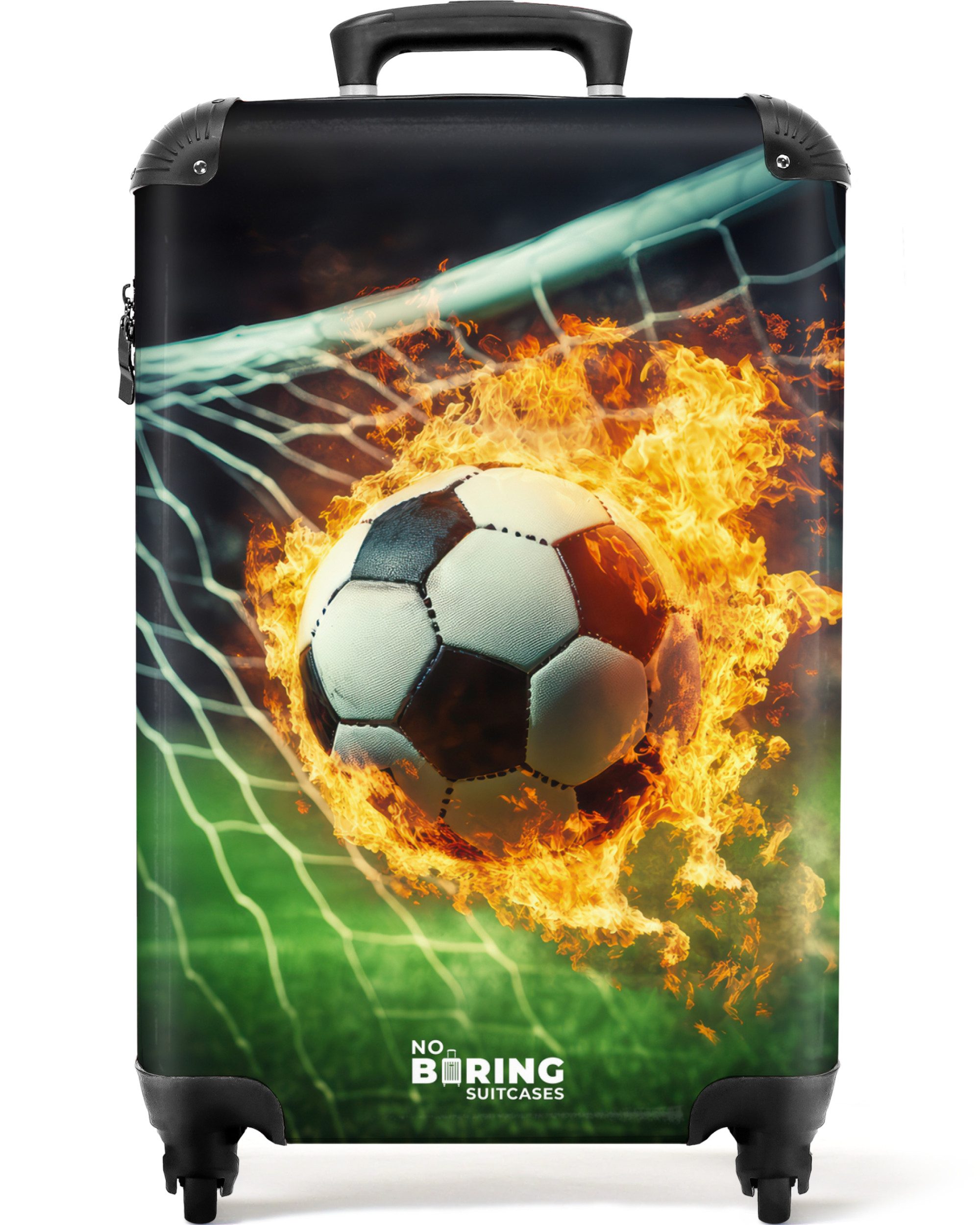 Kinderkoffer Feuerfußball im Tornetz gefangen 55x35x20cm