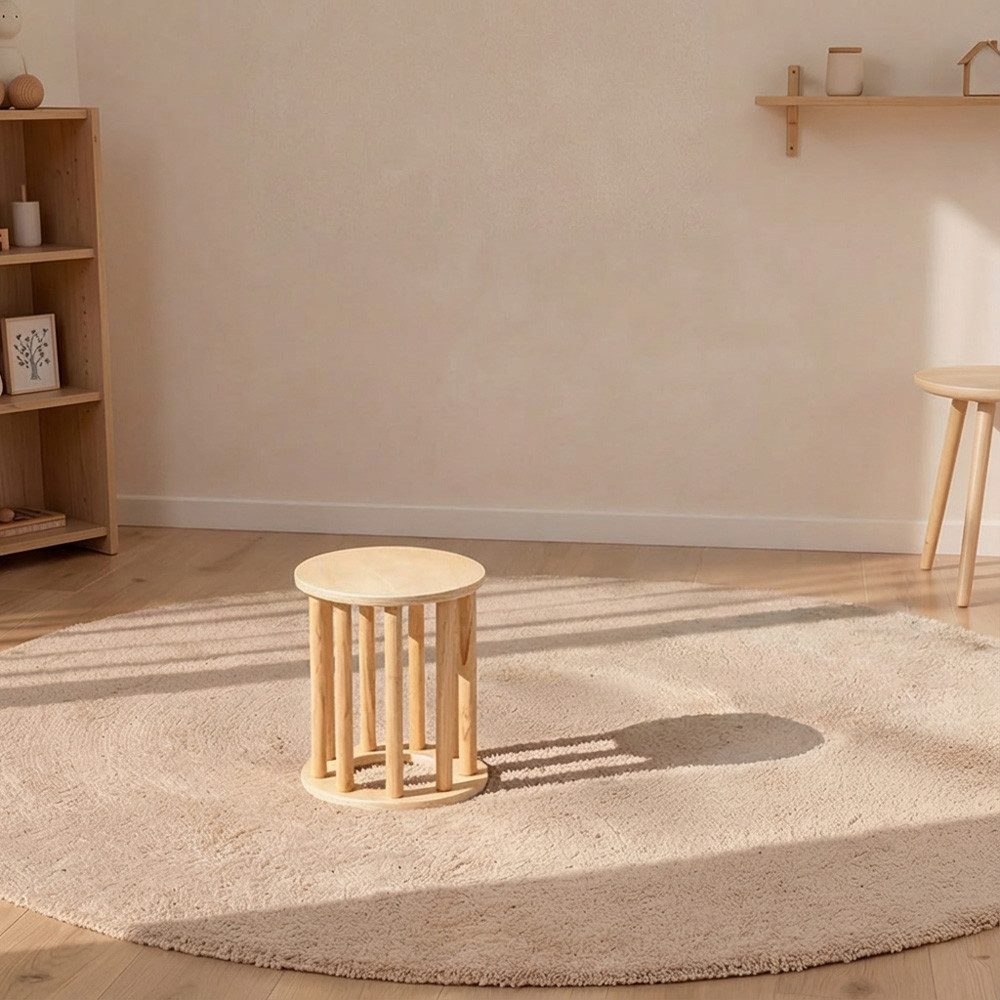 HOME DELUXE Kinderhocker NALAN, 33 x 33 x 10 cm, Vielseitig einsetzbar, Sitzhocker