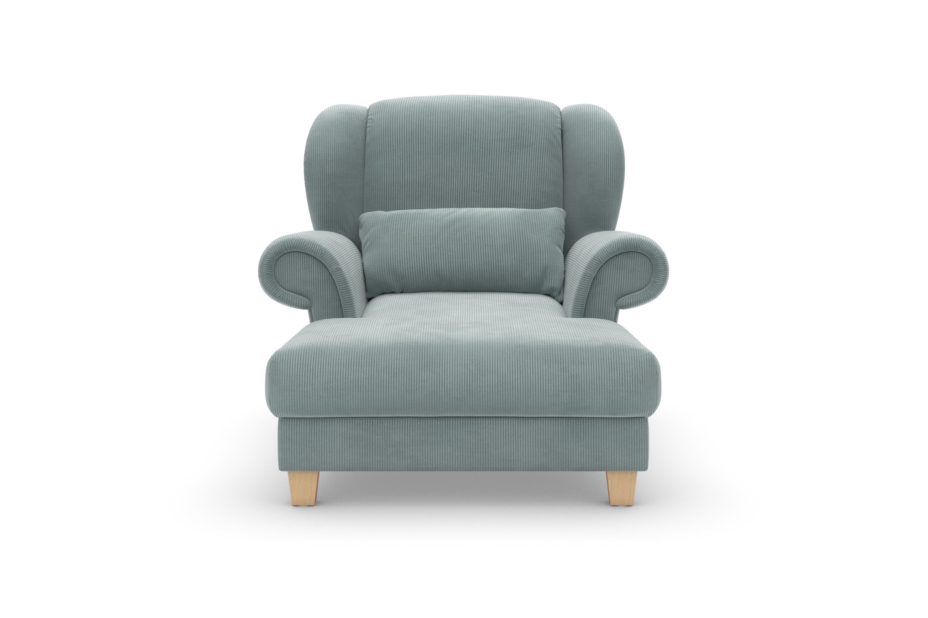 zeitloses Zierkissen softem, Loveseat Loveseat (1-St), Queenie inkl. Design, Home affaire mit weichem Sitzkomfort,