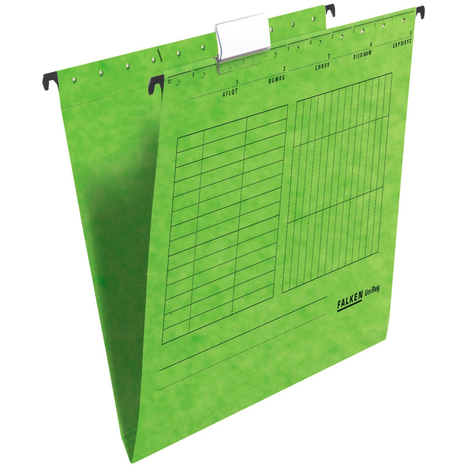 Falken Hängeordner, FALKEN Файли підвіски DIN A4 seitlich offen Hängeregister 230g/m² Grün