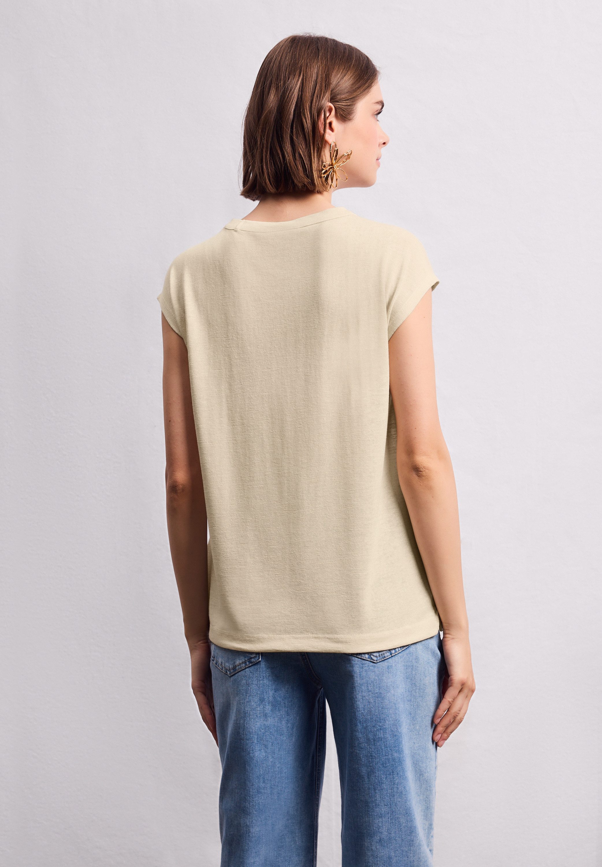 STREET ONE STUDIO T-Shirt aus elastischem günstig online kaufen