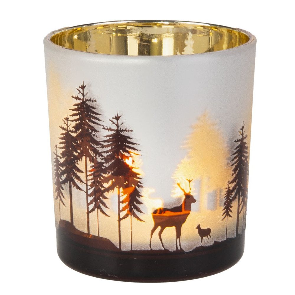 MICA Windlicht Teelichtglas - Hirsch im günstig online kaufen