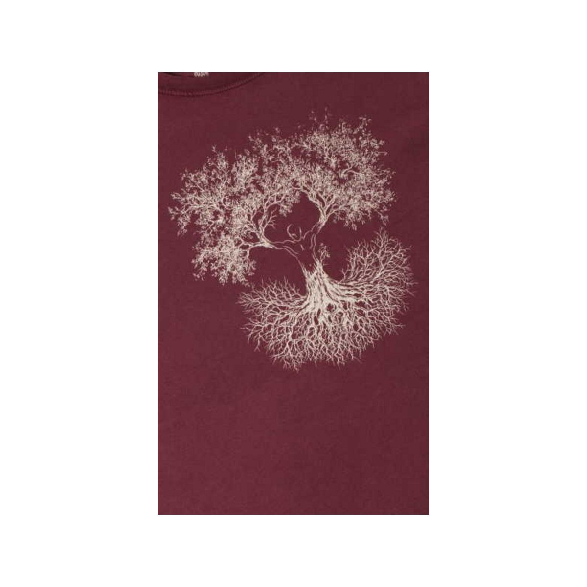 Life-Tree regular (1-tlg) rot fit Rundhalsshirt