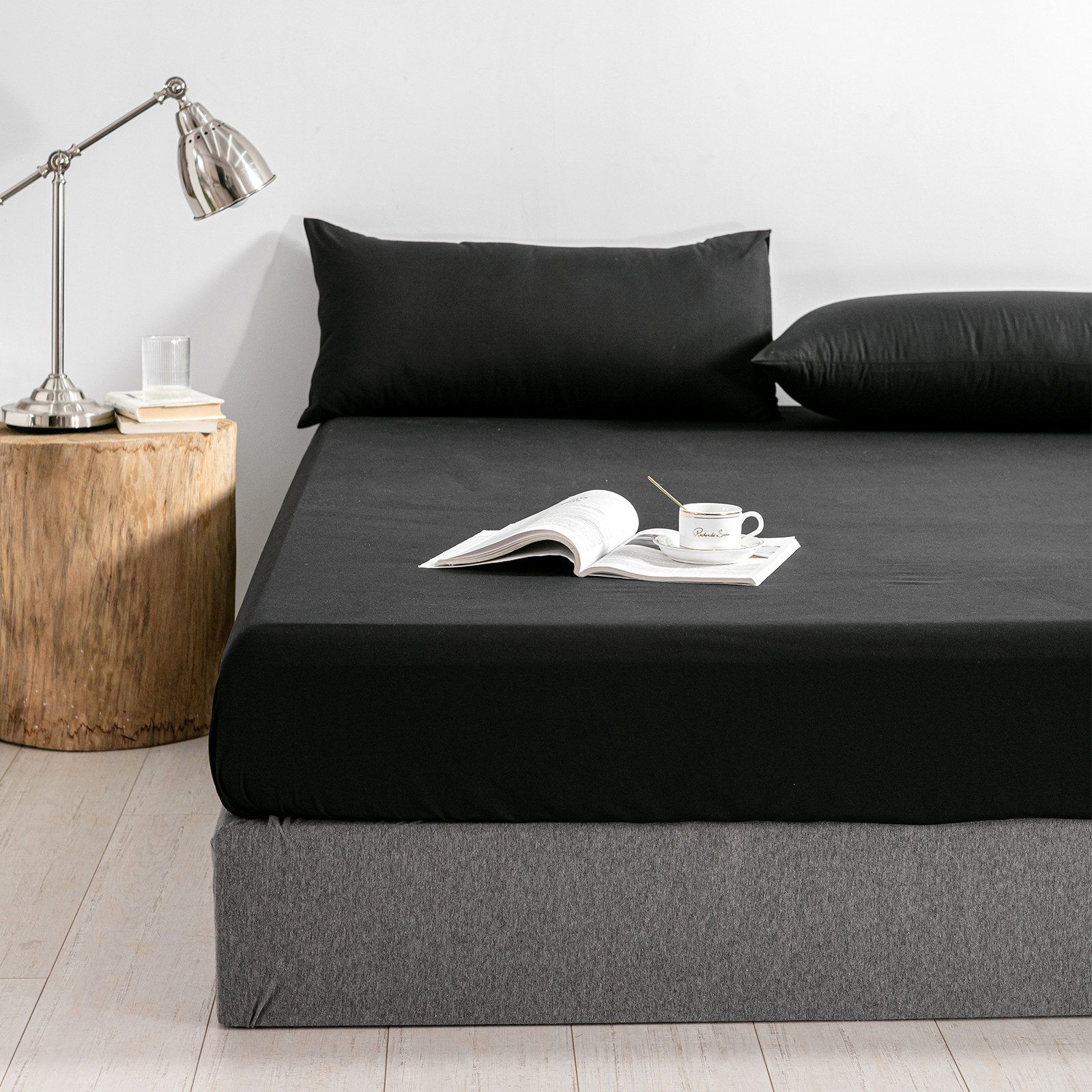 Good Nite Spannbettlaken Bettlaken, 30 cm Tief, Polyester, Weich, Atmungsaktiv, Waschbar, Gummizug: Rundum Elastisches Band, Für bett 90 x 200,Matratzen bis 30  – Bild 2 von 5