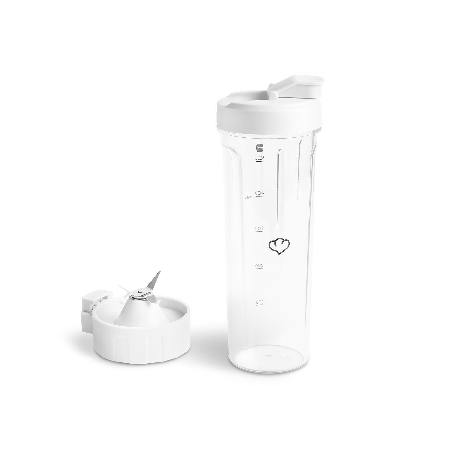 Springlane Standmixer Hochleistungsmixer Hanno - Mixer für Smoothies & mehr, 2000 W, inkl. Edelstahlmixbehälter & To-Go-Mixflasche